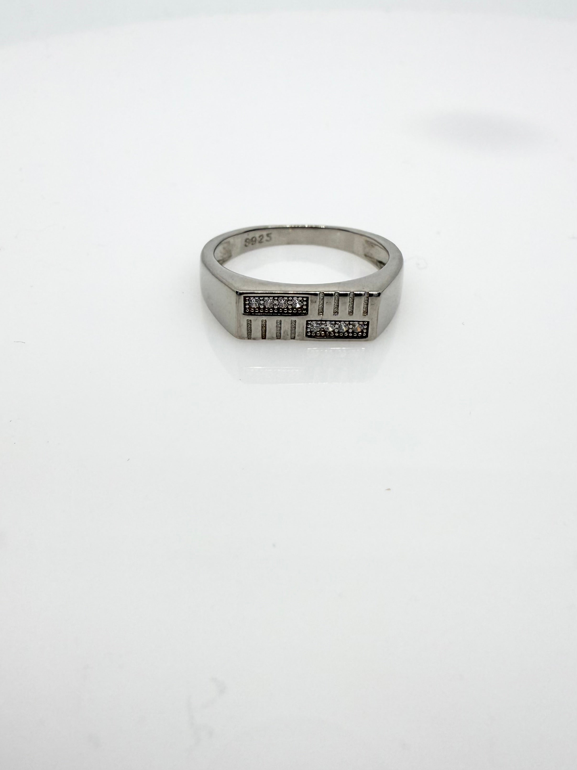 925 Sterling Silver Ring for Men | CZ Stones