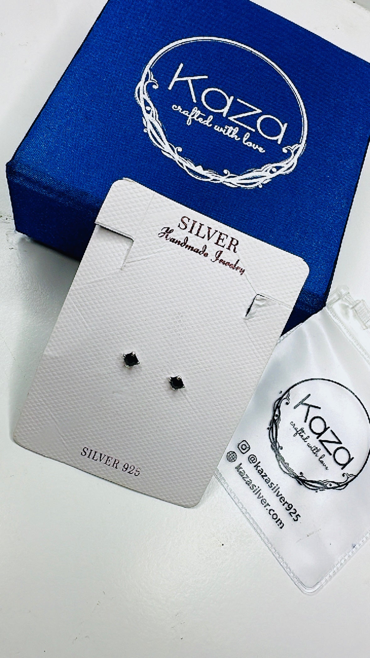 925 Sterling Silver Noir Dots Studs | Everyday Wear Earrings