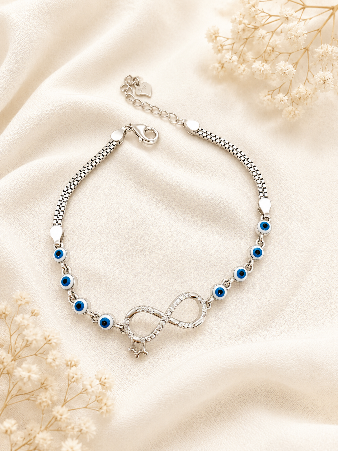 925 Sterling Silver Evil Eye Bracelet | For Her