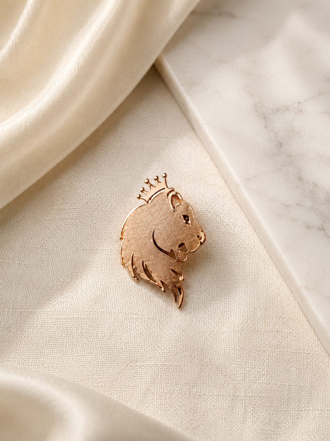 925 Sterling Silver Lion Lapel Pin Brooch for Men