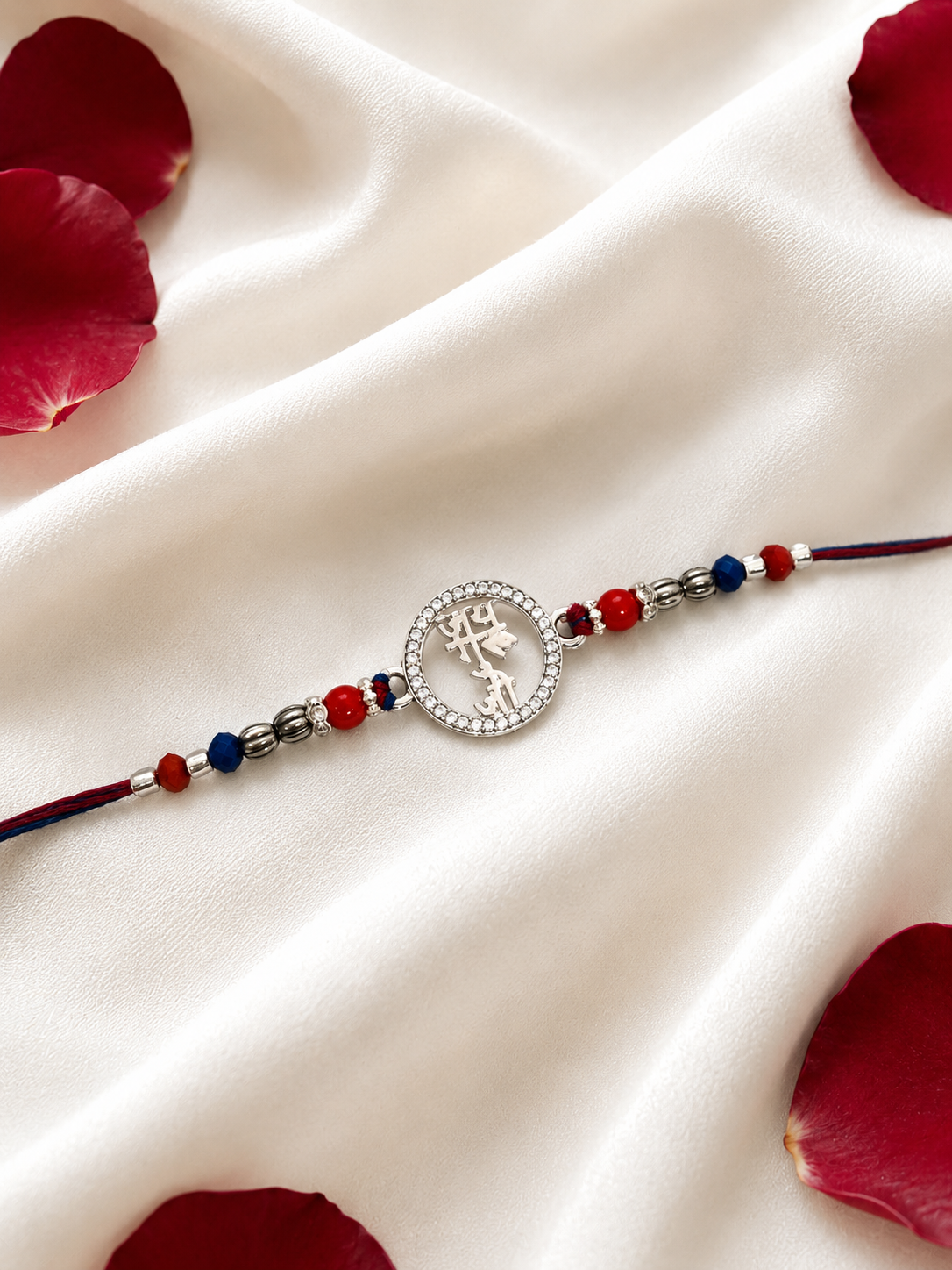 925 Sterling Silver Thread Rakhi | Jai Guru Ji Rakhi