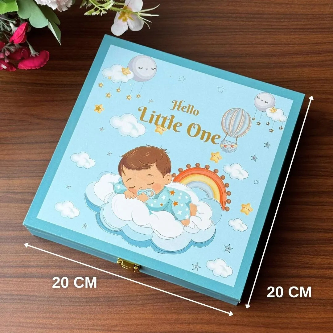 Hello Little One Baby Boy Box 15 gram 6 silver coins (2.5 gram Each) - 999 PURE SILVER |                                                New Born Baby Coin, Return Gifts For Baby Shower, Silver Coin For Gift | For Kids 999 Purity Silver Coins
