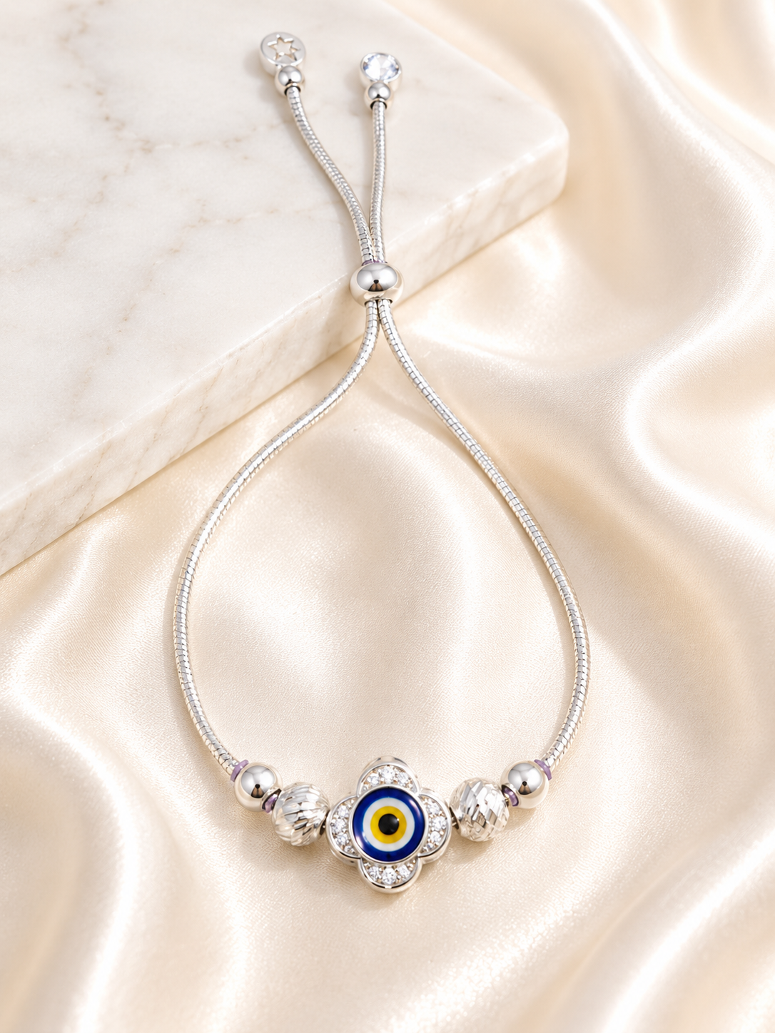PREMIUM EVIL EYE 925 STERLING SILVER BRACELET | NAZAR IS REAL 🧿
