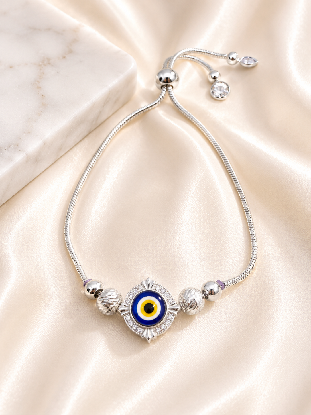 PREMIUM EVIL EYE 925 STERLING SILVER BRACELET | NAZAR IS REAL 🧿