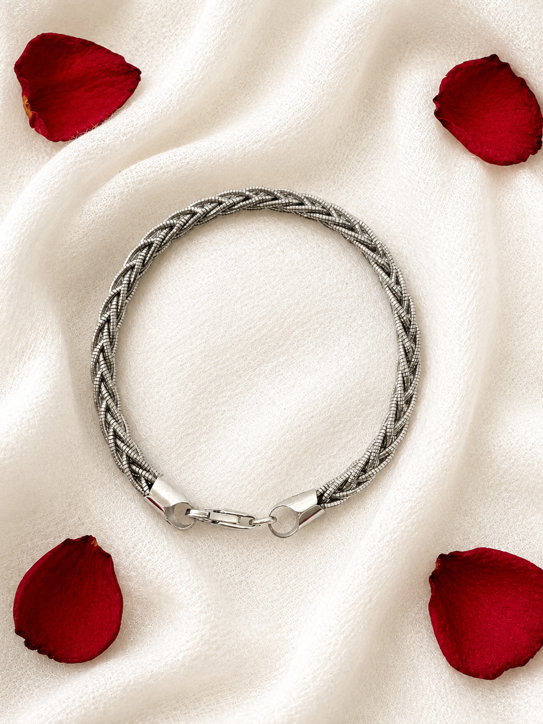 Multi Strand 925 Sterling Silver Italian Weave Bracelet | Silver