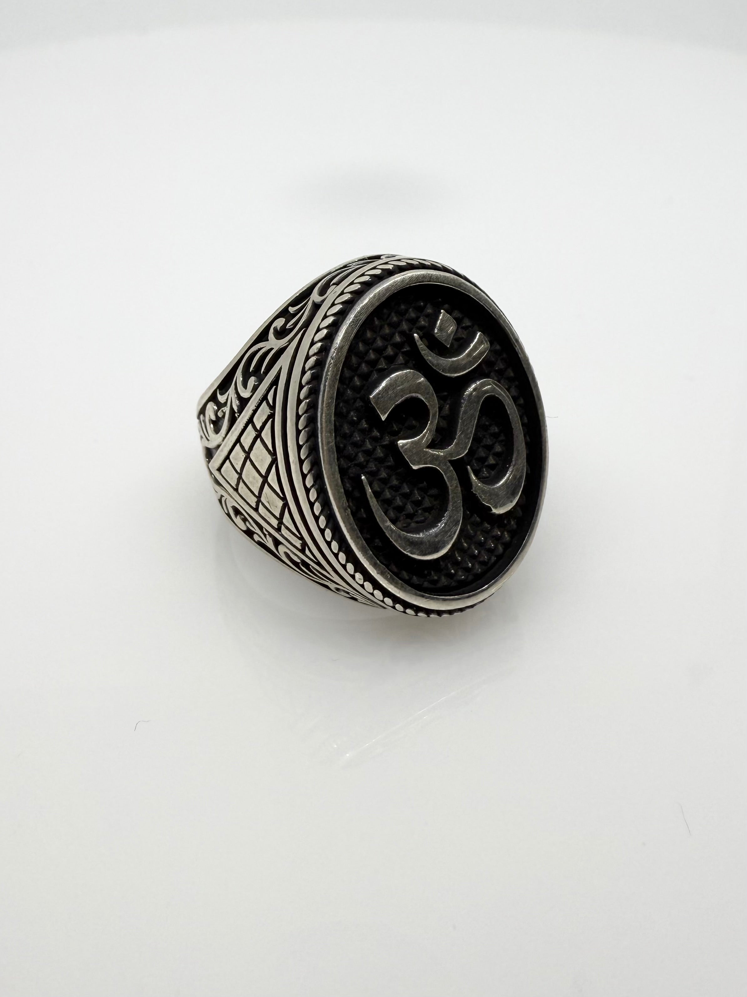 925 Oxidised Silver Ring for Men | OM