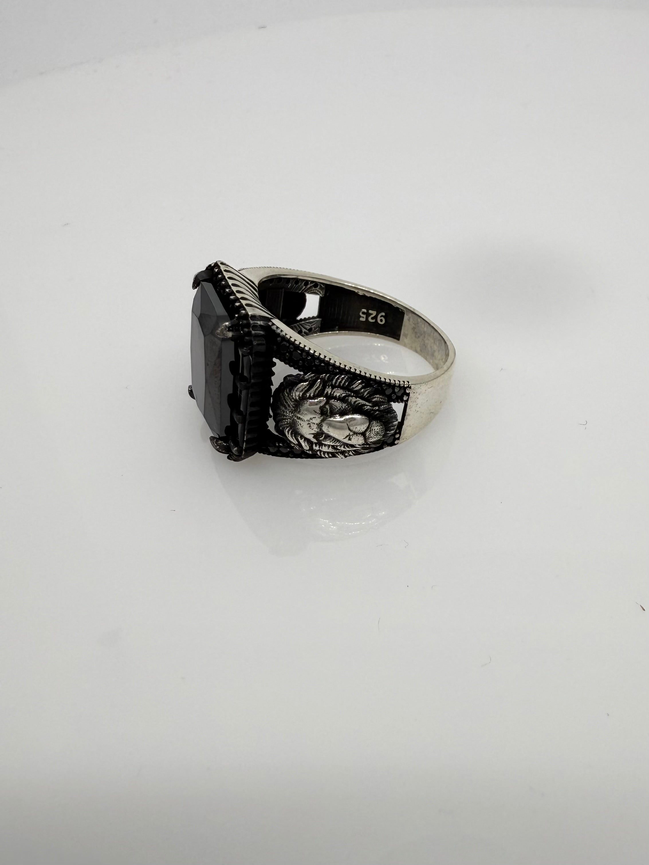 925 Sterling Silver Ring for Men | Red Lion