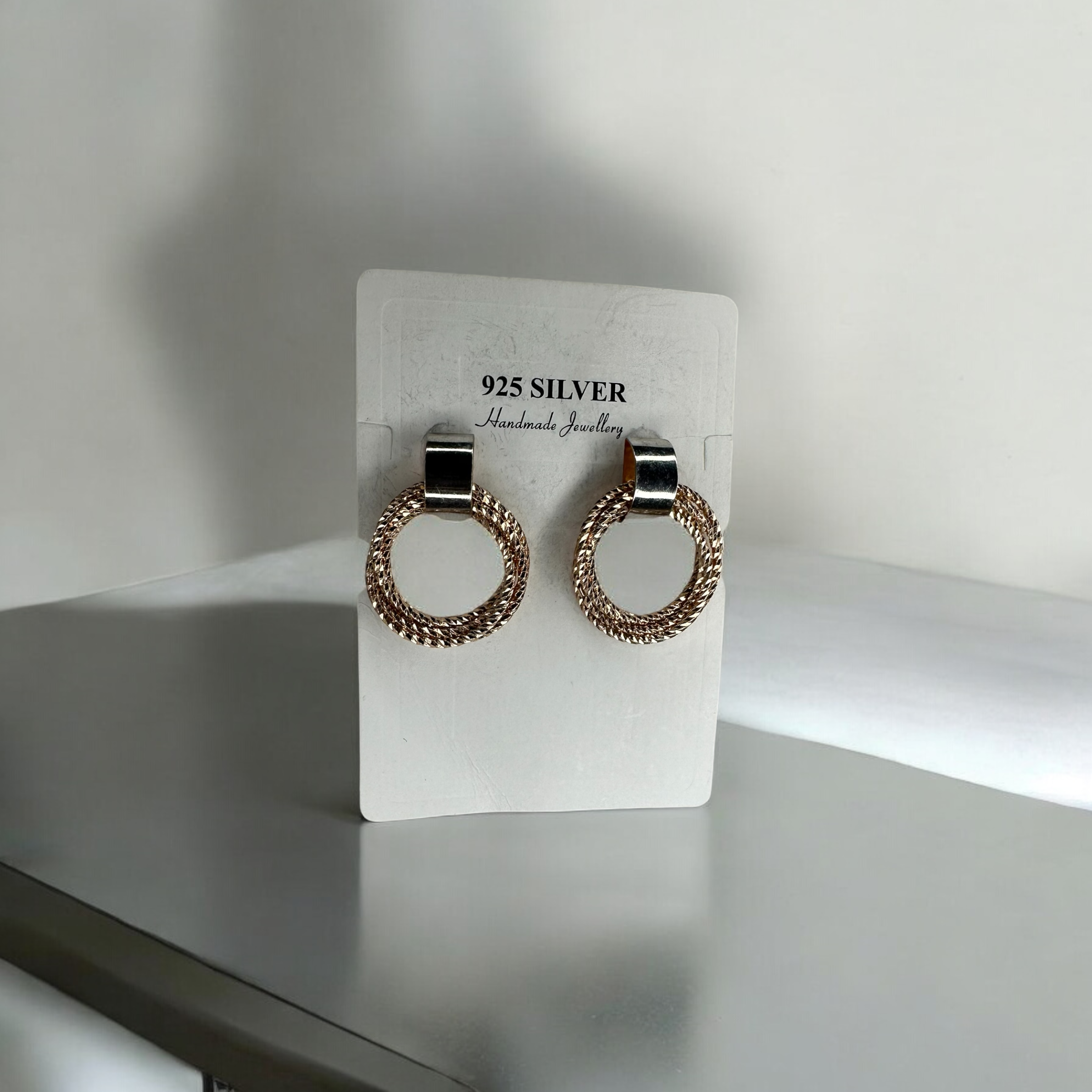925 Sterling Silver Gloria Hoops | Studs