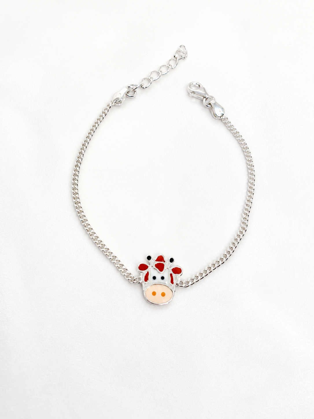 925 Sterling Silver Cow Cartoon Bracelet | kid’s Bracelet | Kid’s Rakhi