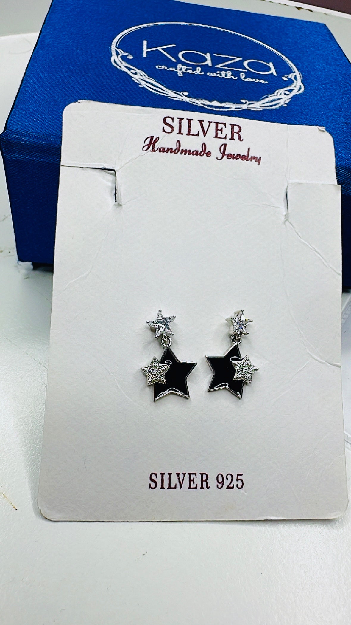 925 Sterling Silver Hanging Starry Glow Studs