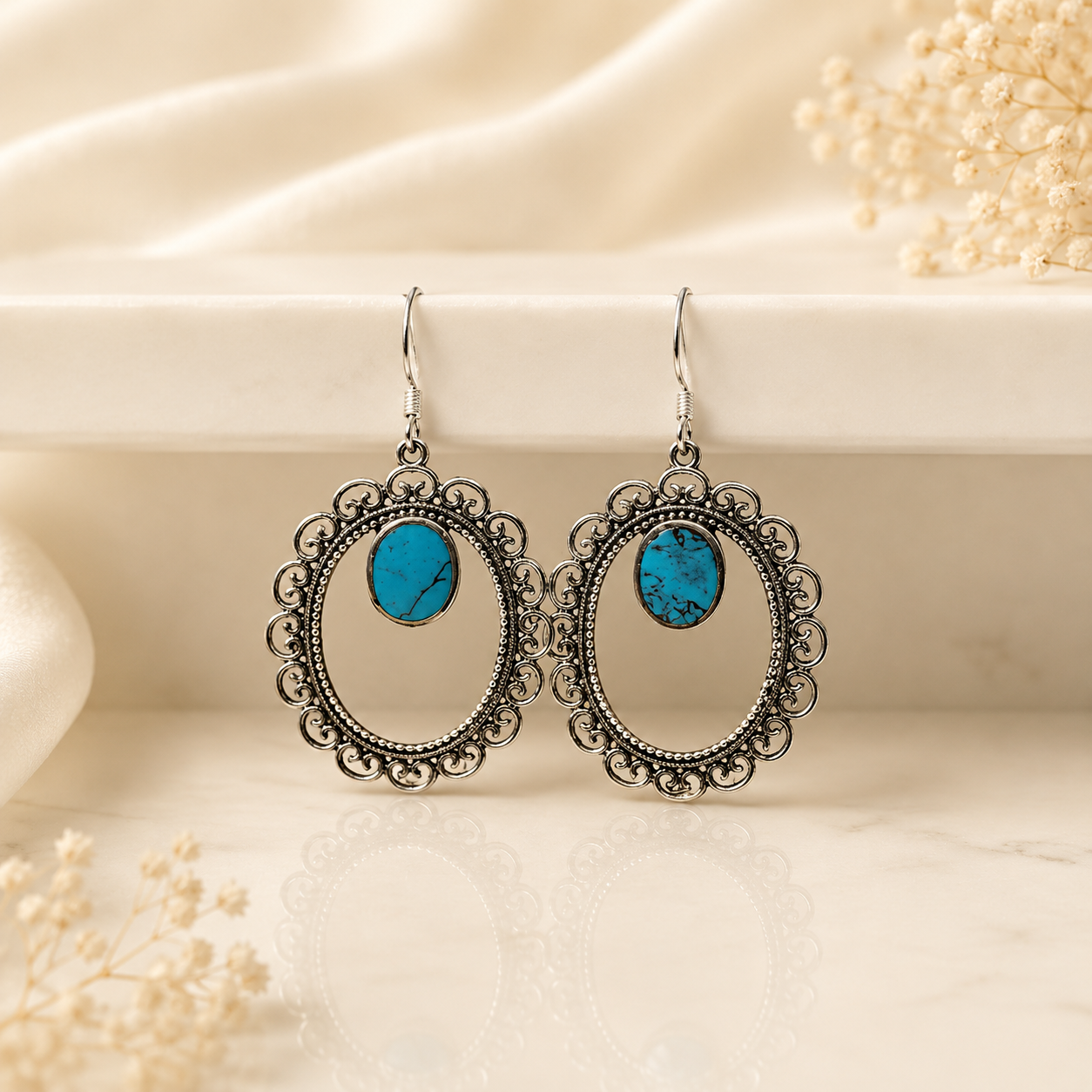 925 Sterling Silver Nova Jhumki Earrings