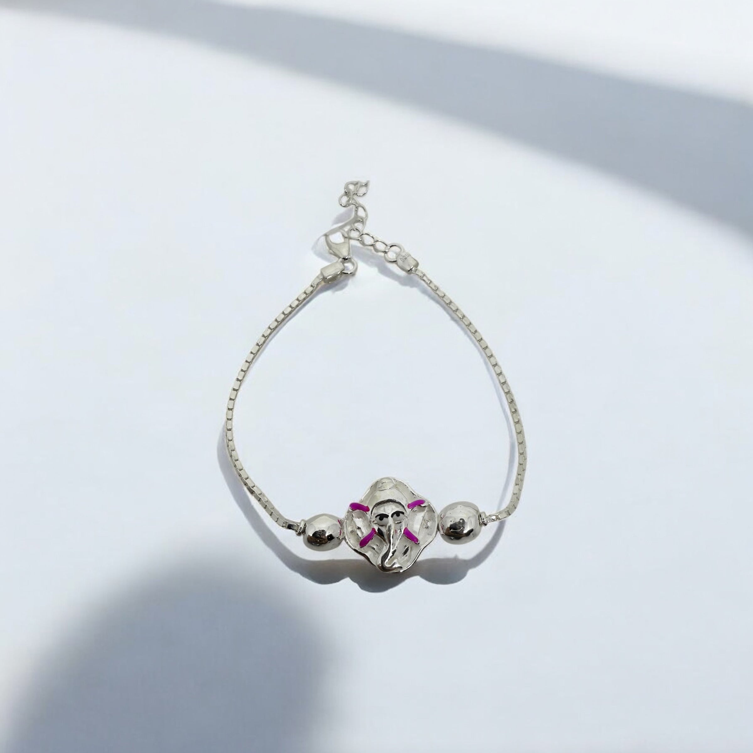 925 STERLING SILVER RAKHI BRACELET | Ganesha