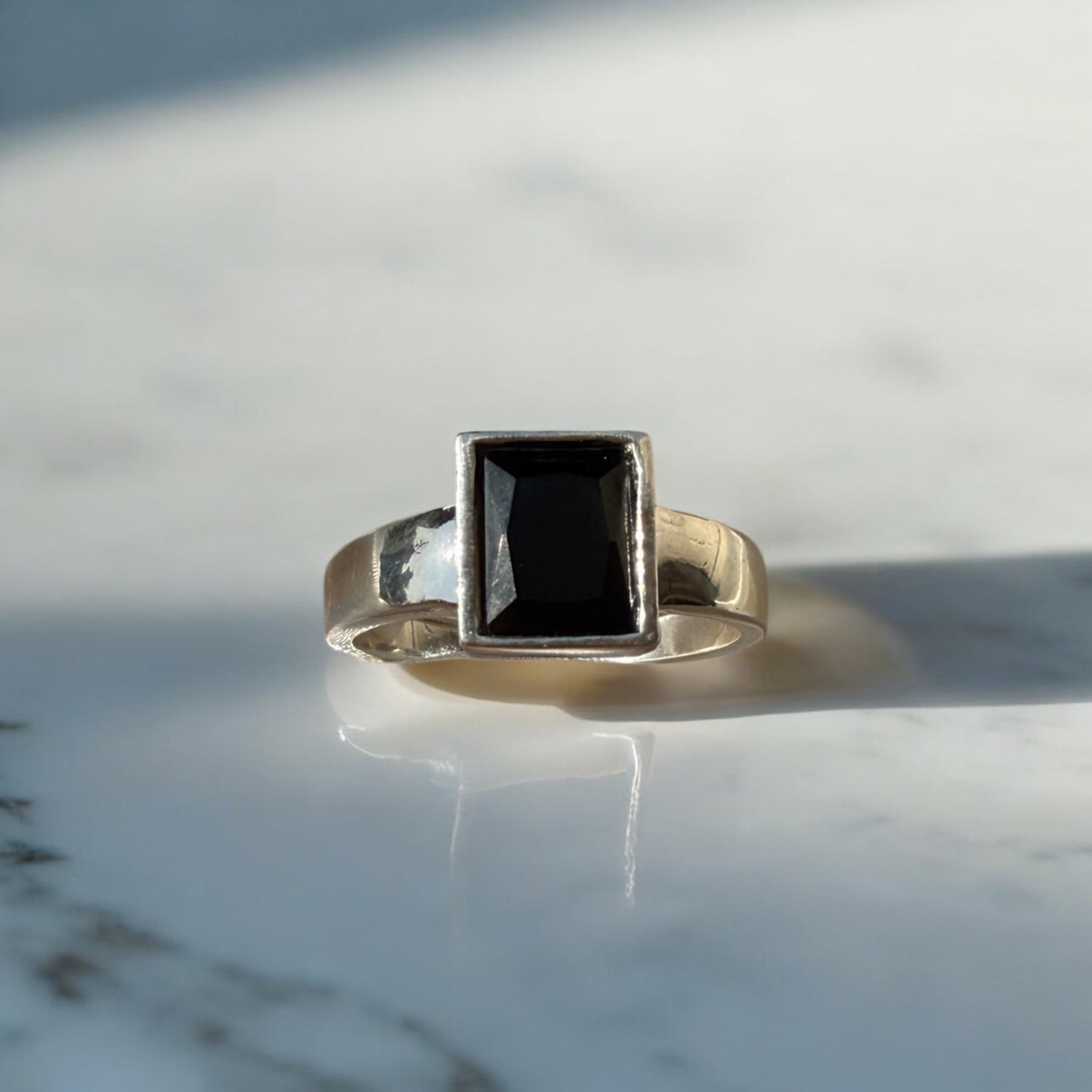925 Sterling Silver Ring for Men | Onyx Core