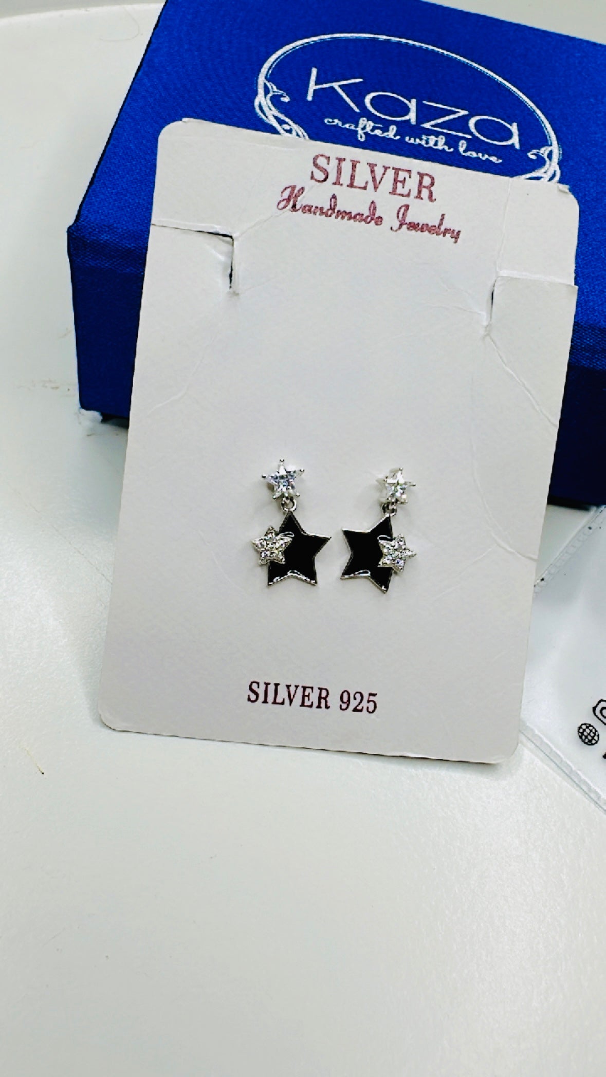 925 Sterling Silver Hanging Starry Glow Studs