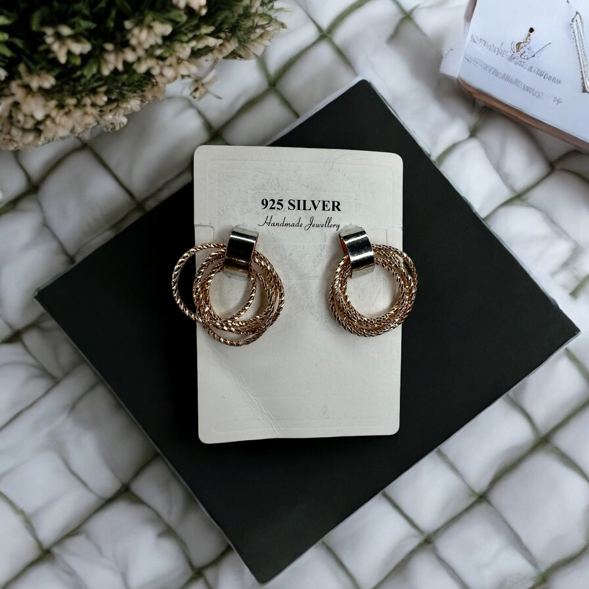 925 Sterling Silver Gloria Hoops | Studs