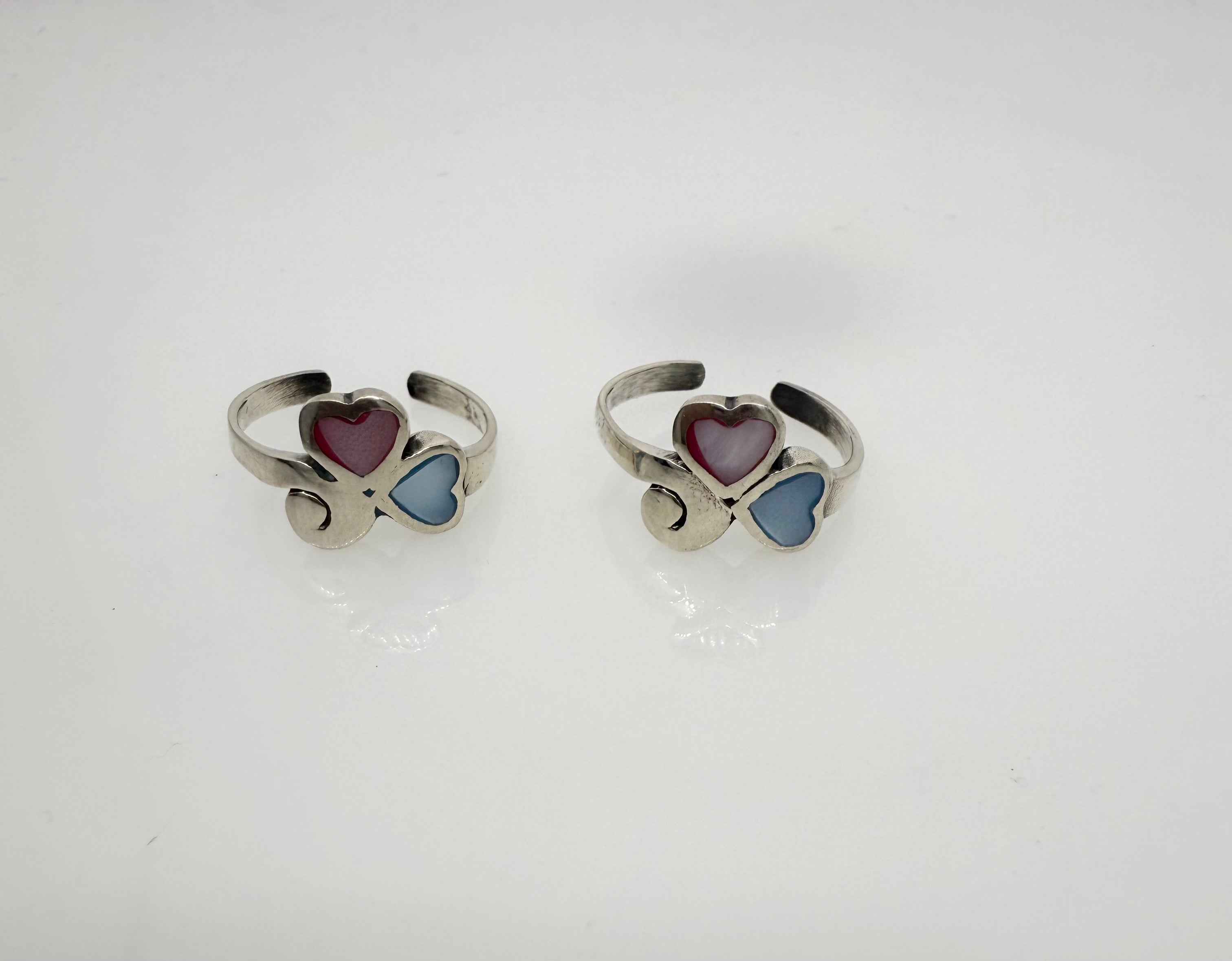 925 Sterling Silver toe rings (2 rings) | Free size