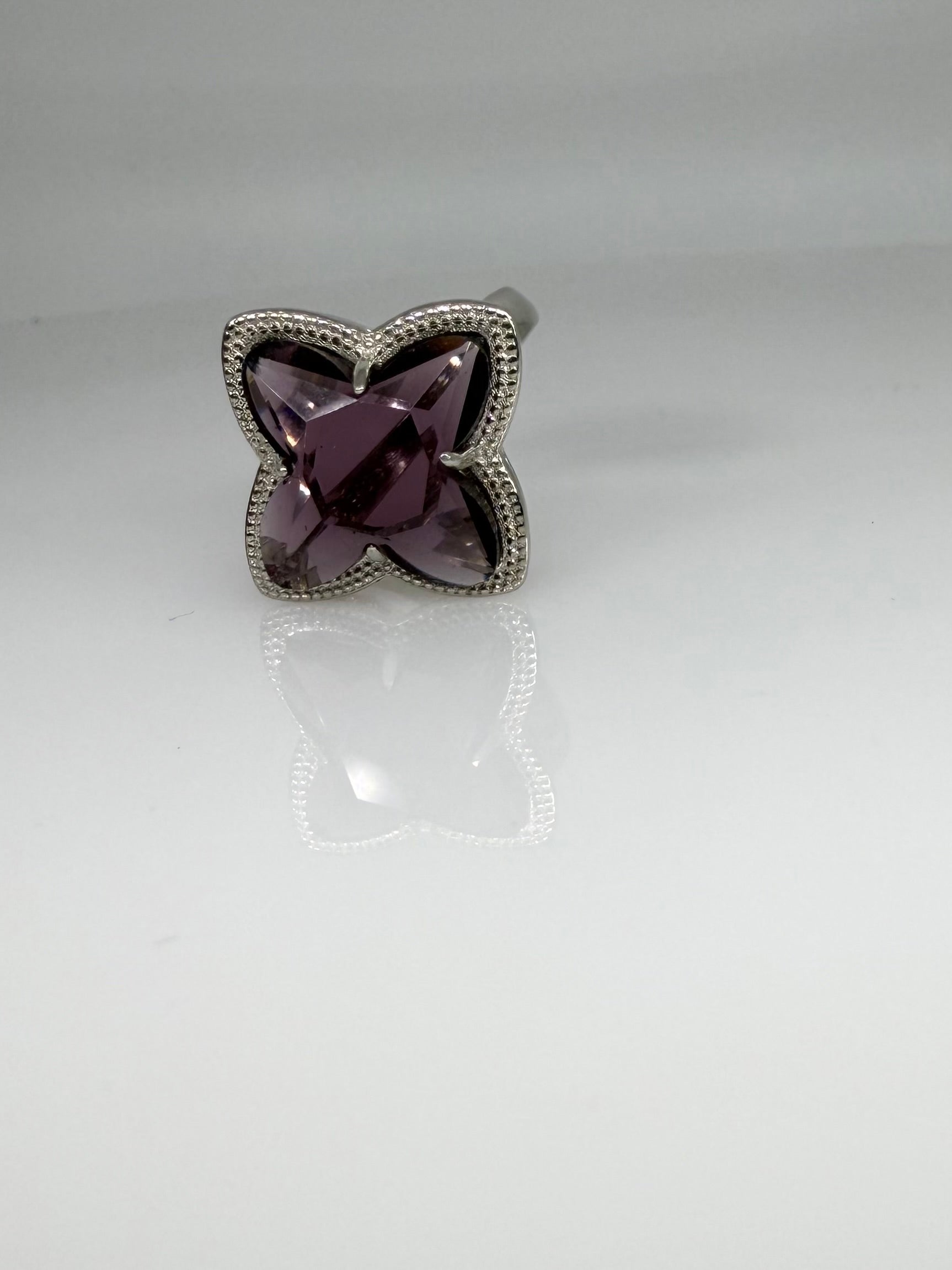 925 Sterling Silver Mystic Violet Women Ring