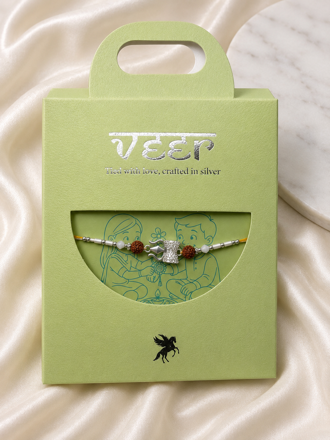 925 Sterling Silver Thread Rakhi