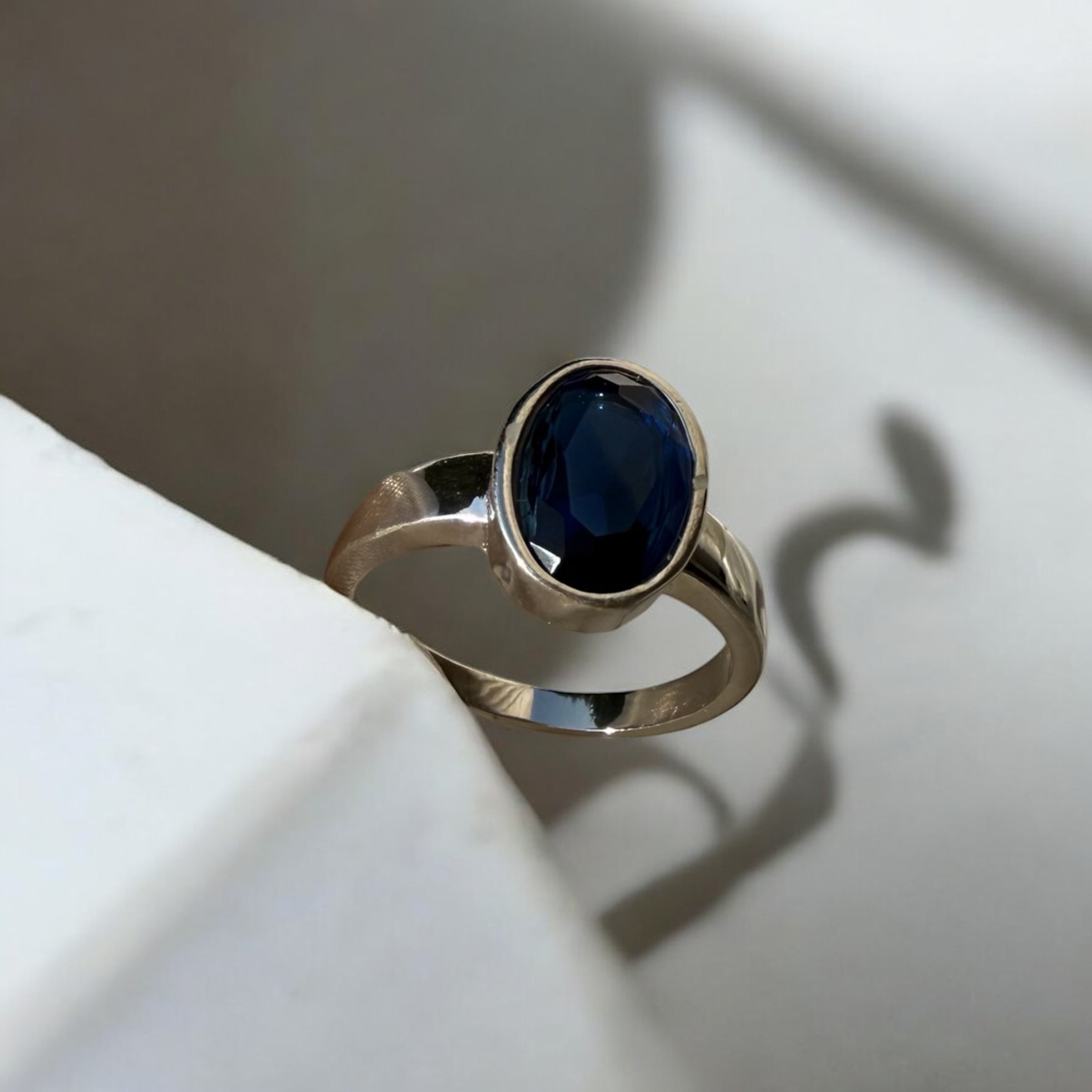 925 Sterling Silver Ring for Men | Blue Halo