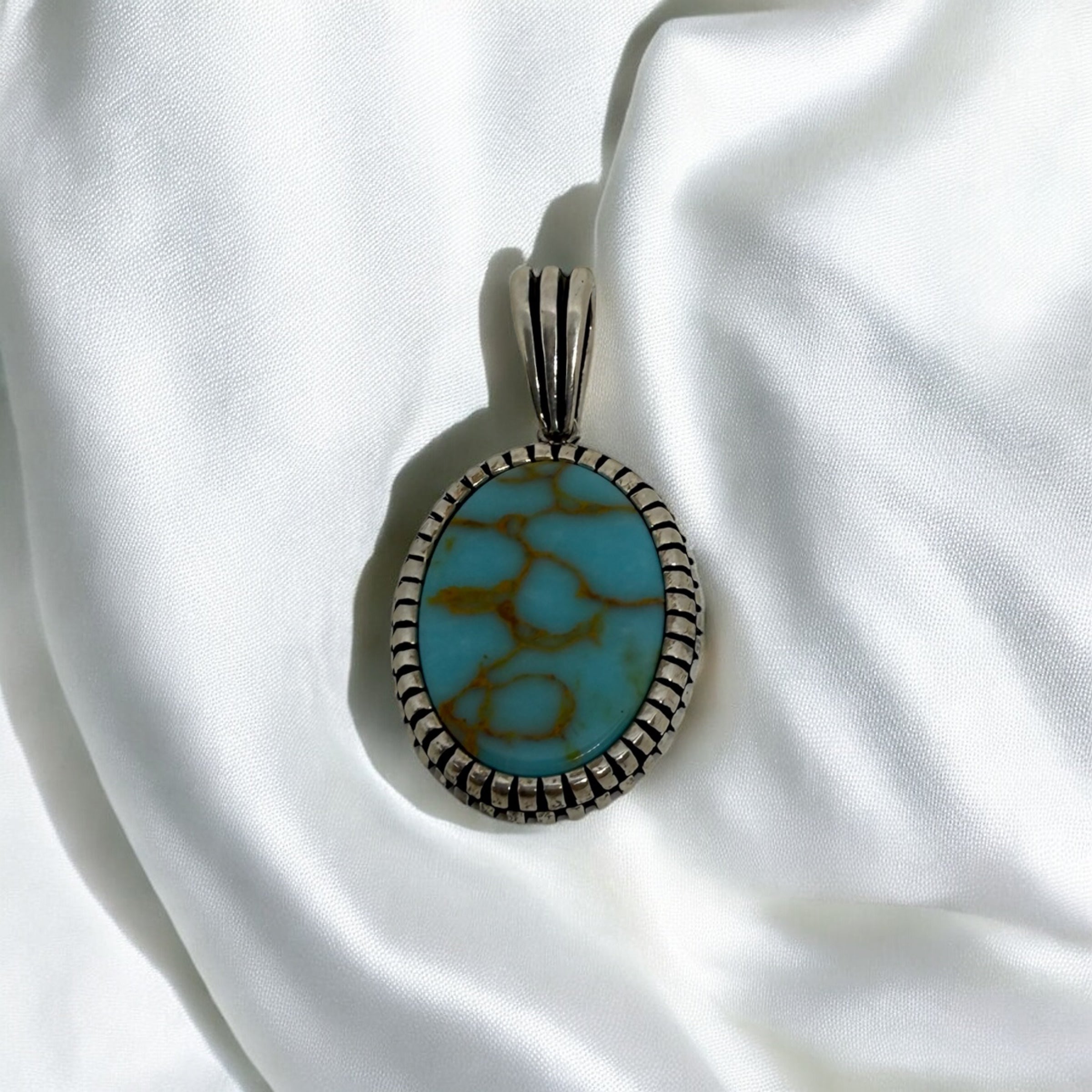 925 Sterling Silver Earthbound Turquoise Pendant