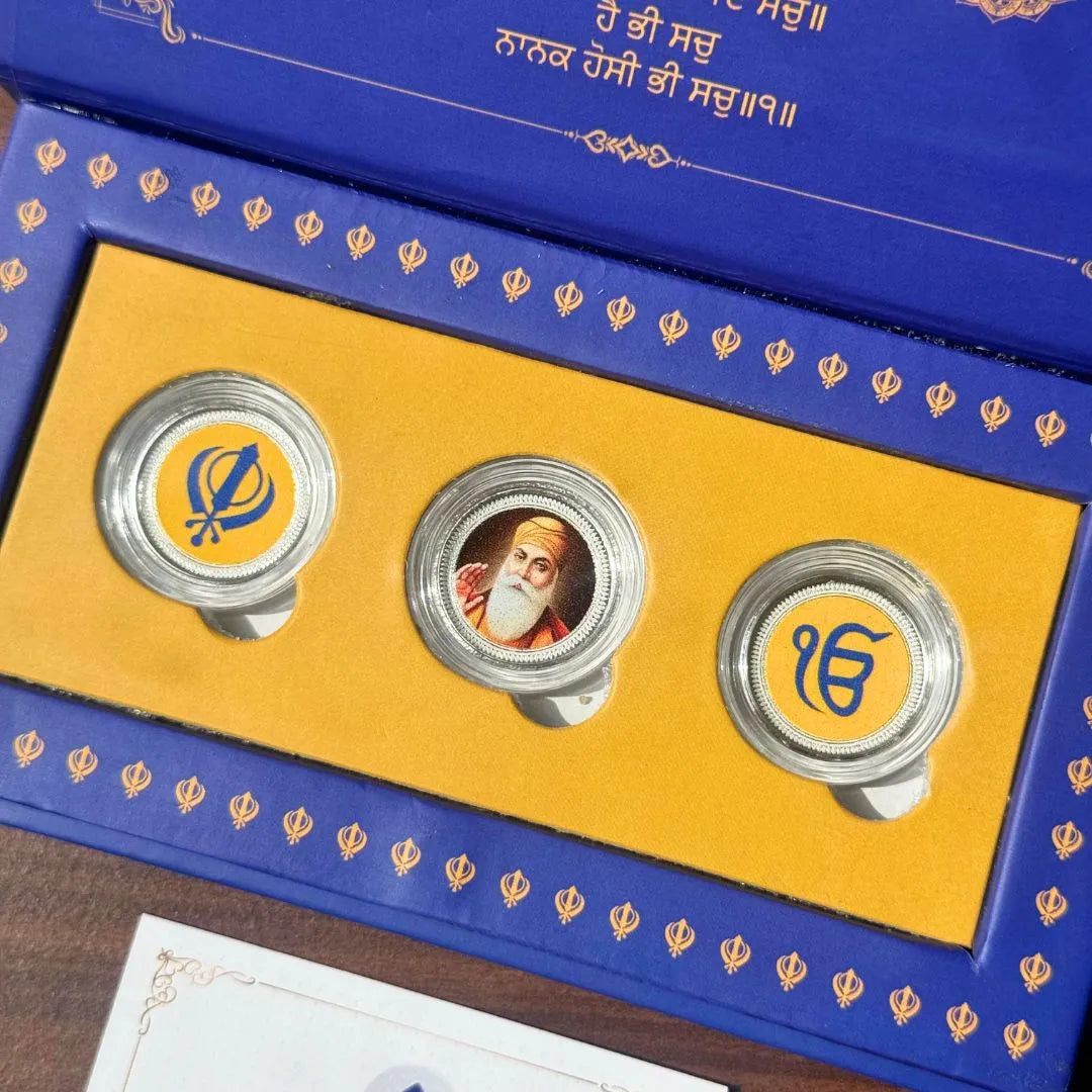 999 SILVER SHRI HARMANDIR SAHIB JI SIKH COIN SET 3 COINS (1 GM EACH ) | 999 PURITY SILVER COIN | FESTIVE COIN GIFTING