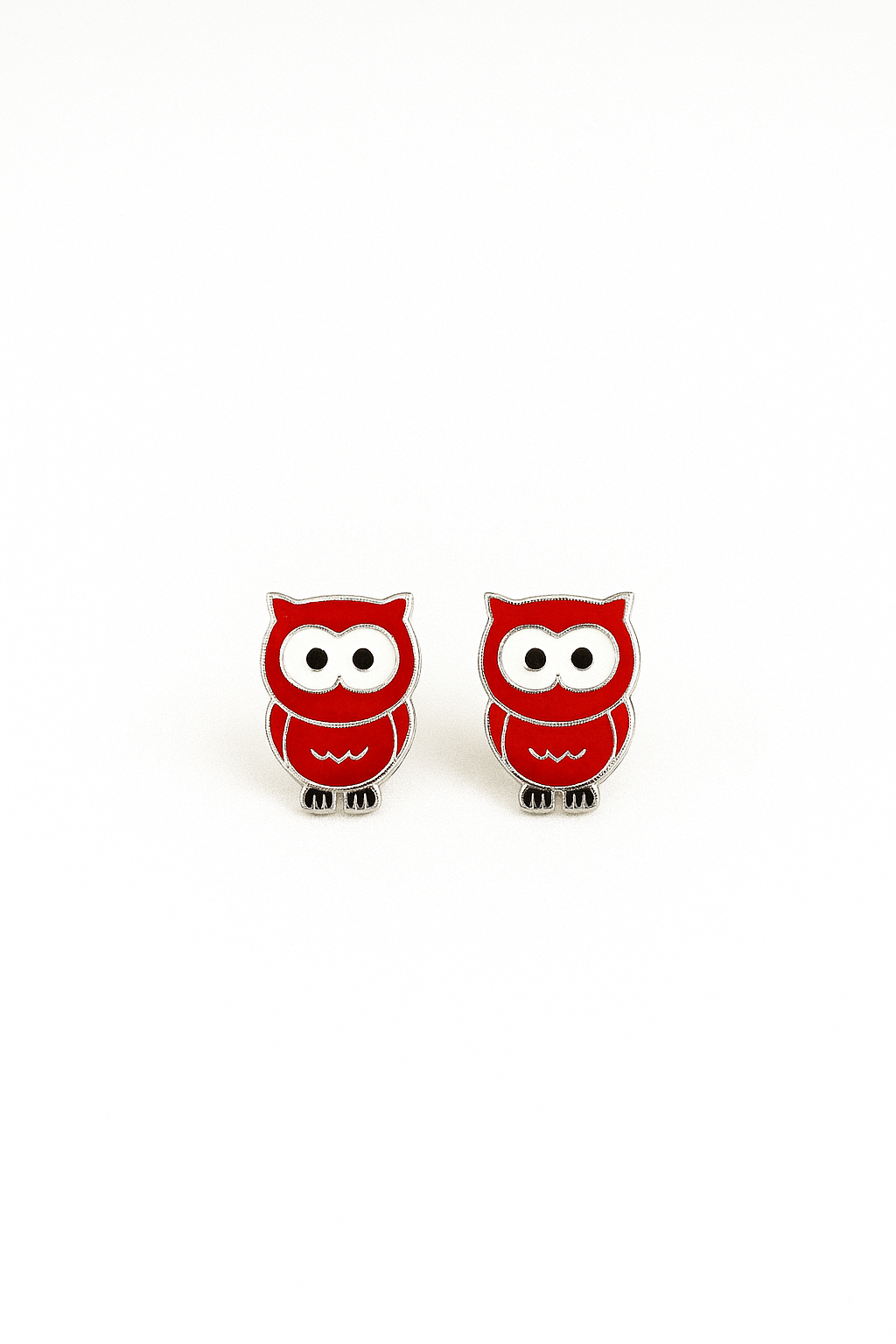 925 Sterling Silver Owl Kid’s Earrings