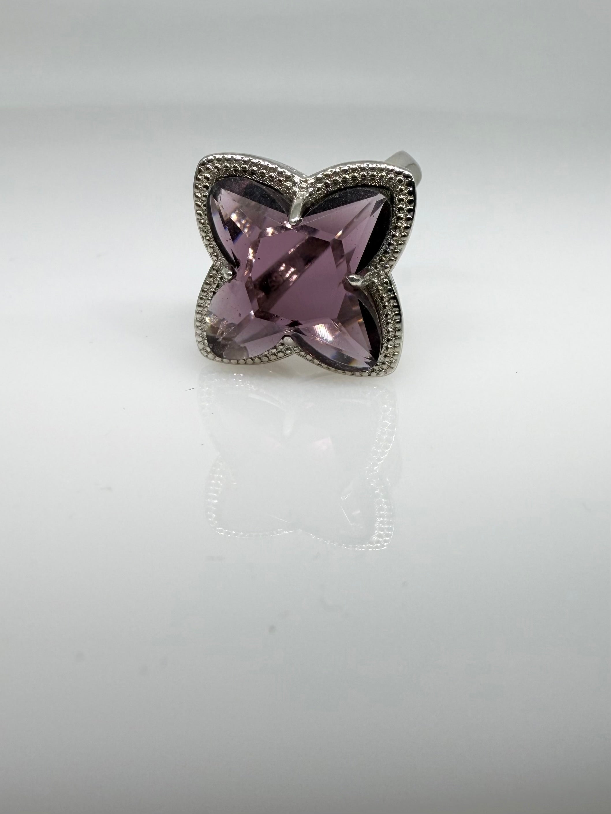 925 Sterling Silver Mystic Violet Women Ring