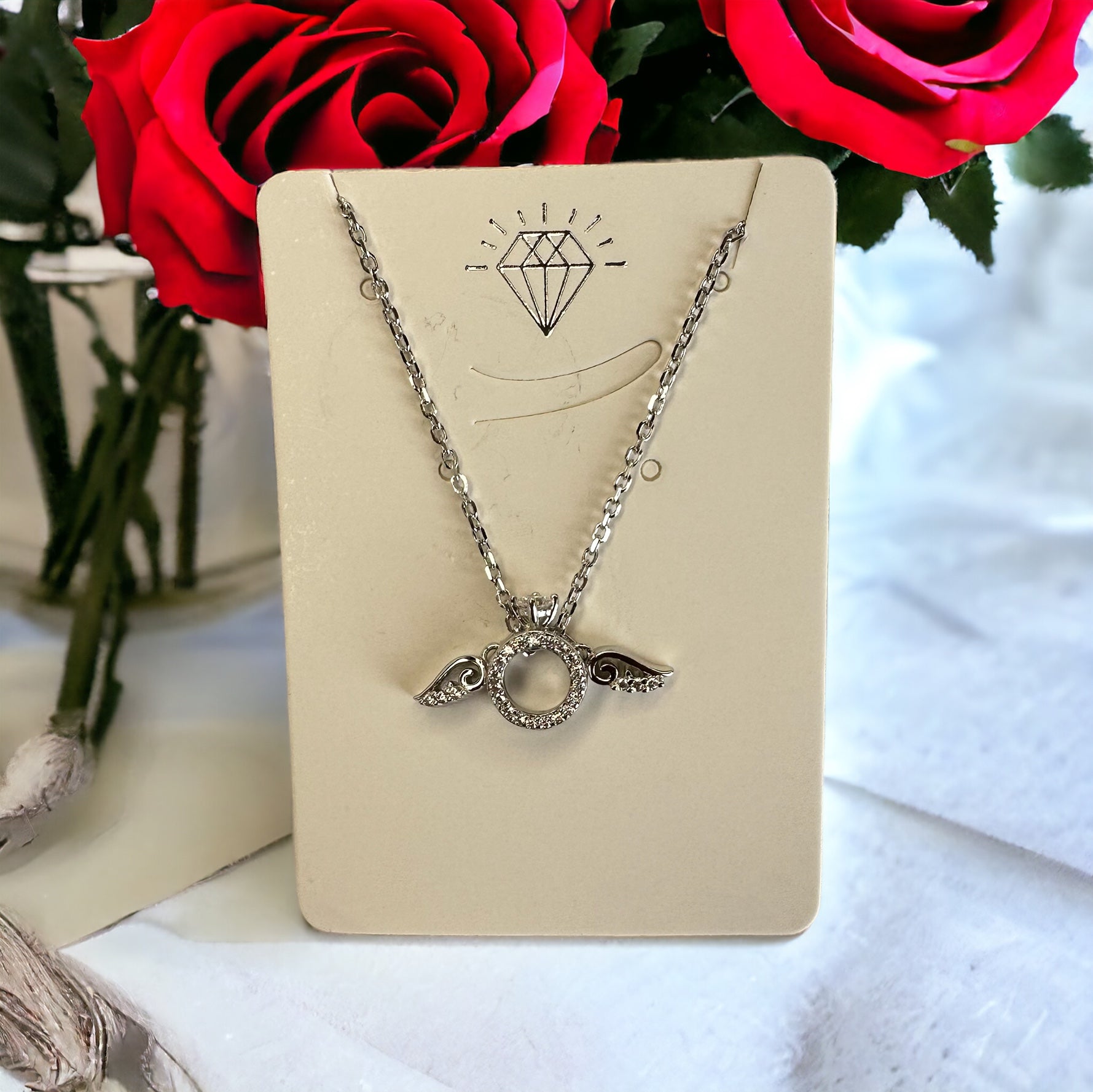 Angelic Aura Pendant Neckpiece | 925 Sterling Silver