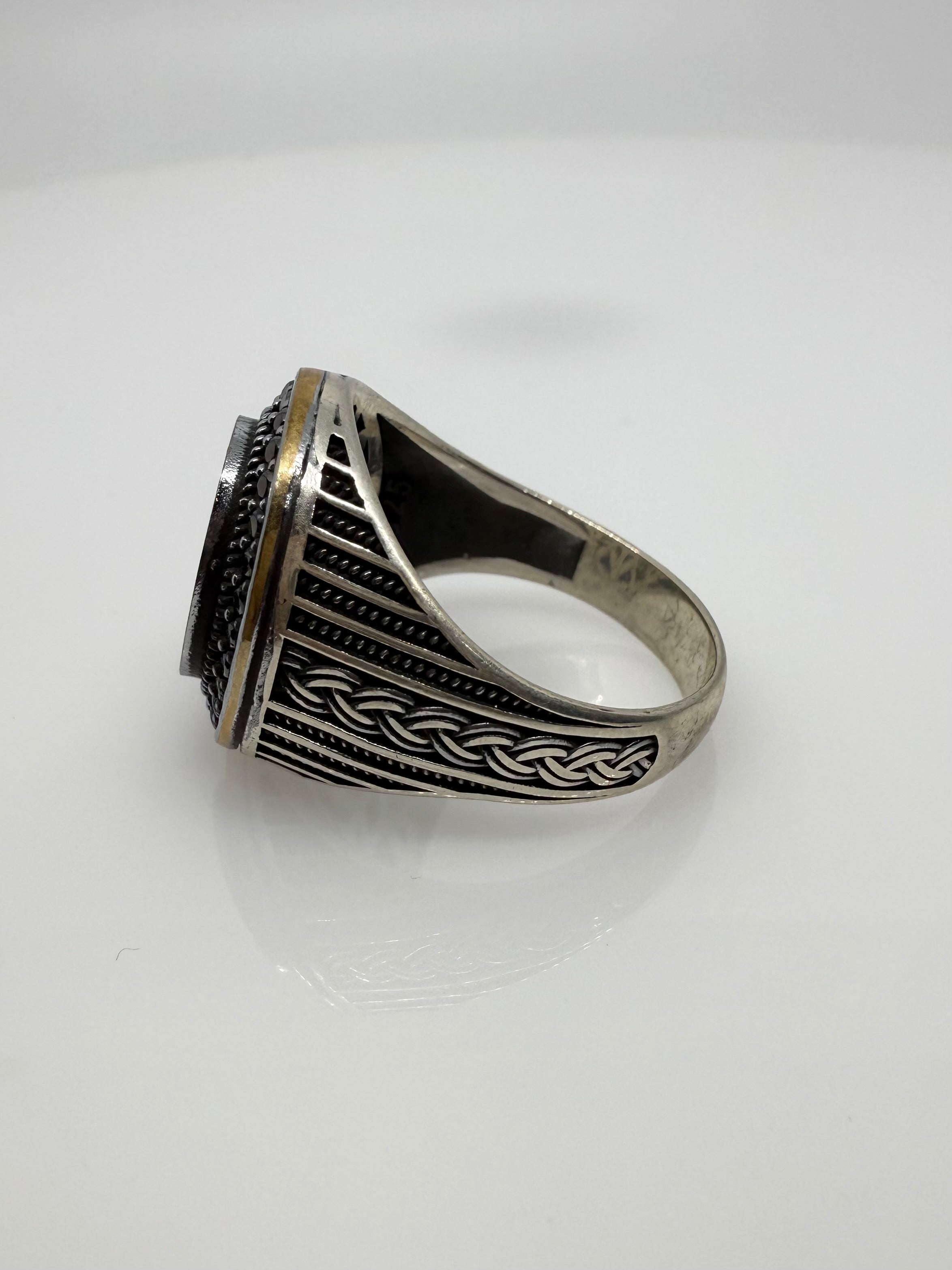 925 Oxidised Silver Ring for Men | King’s Crown