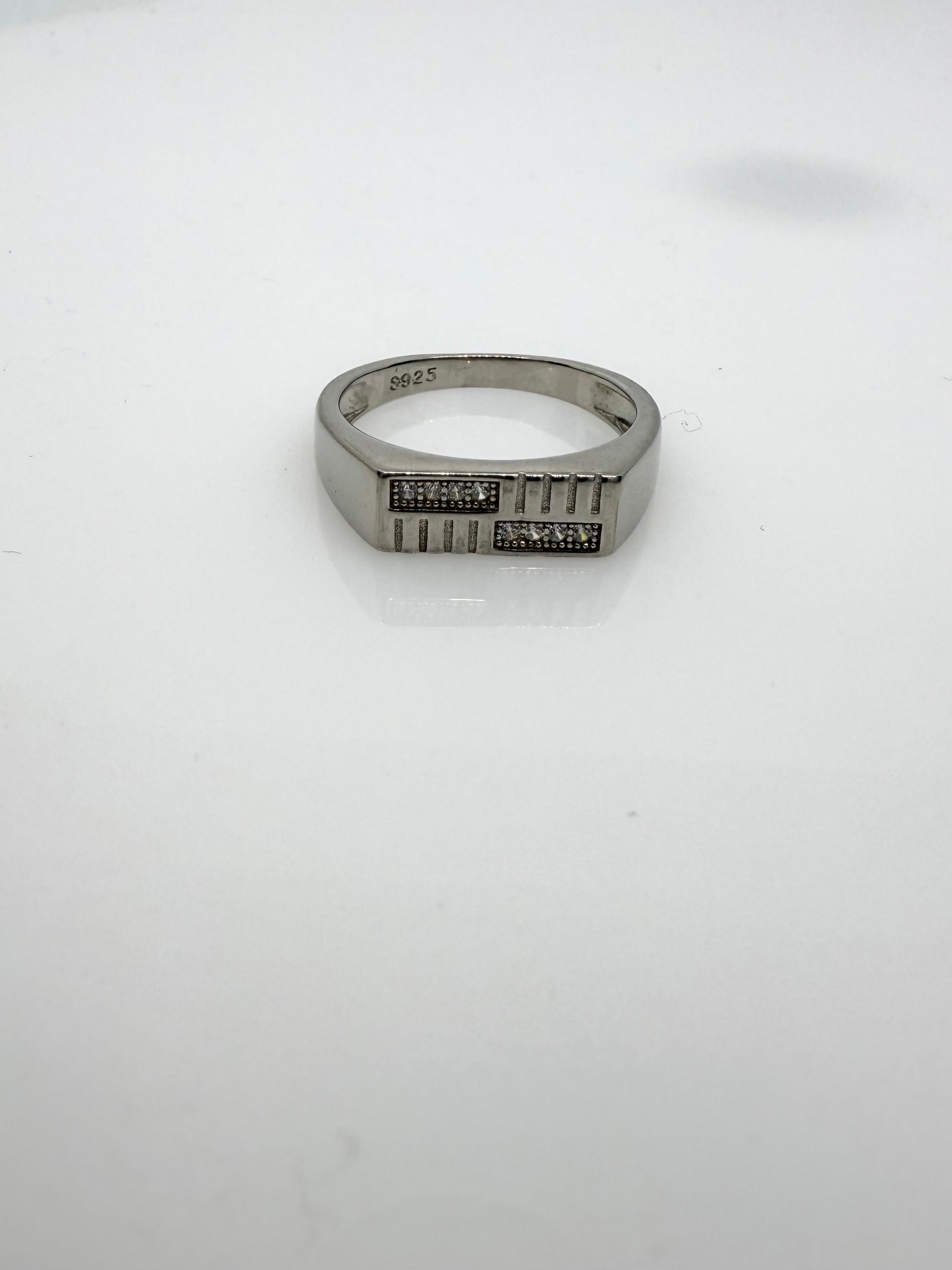 925 Sterling Silver Ring for Men | CZ Stones