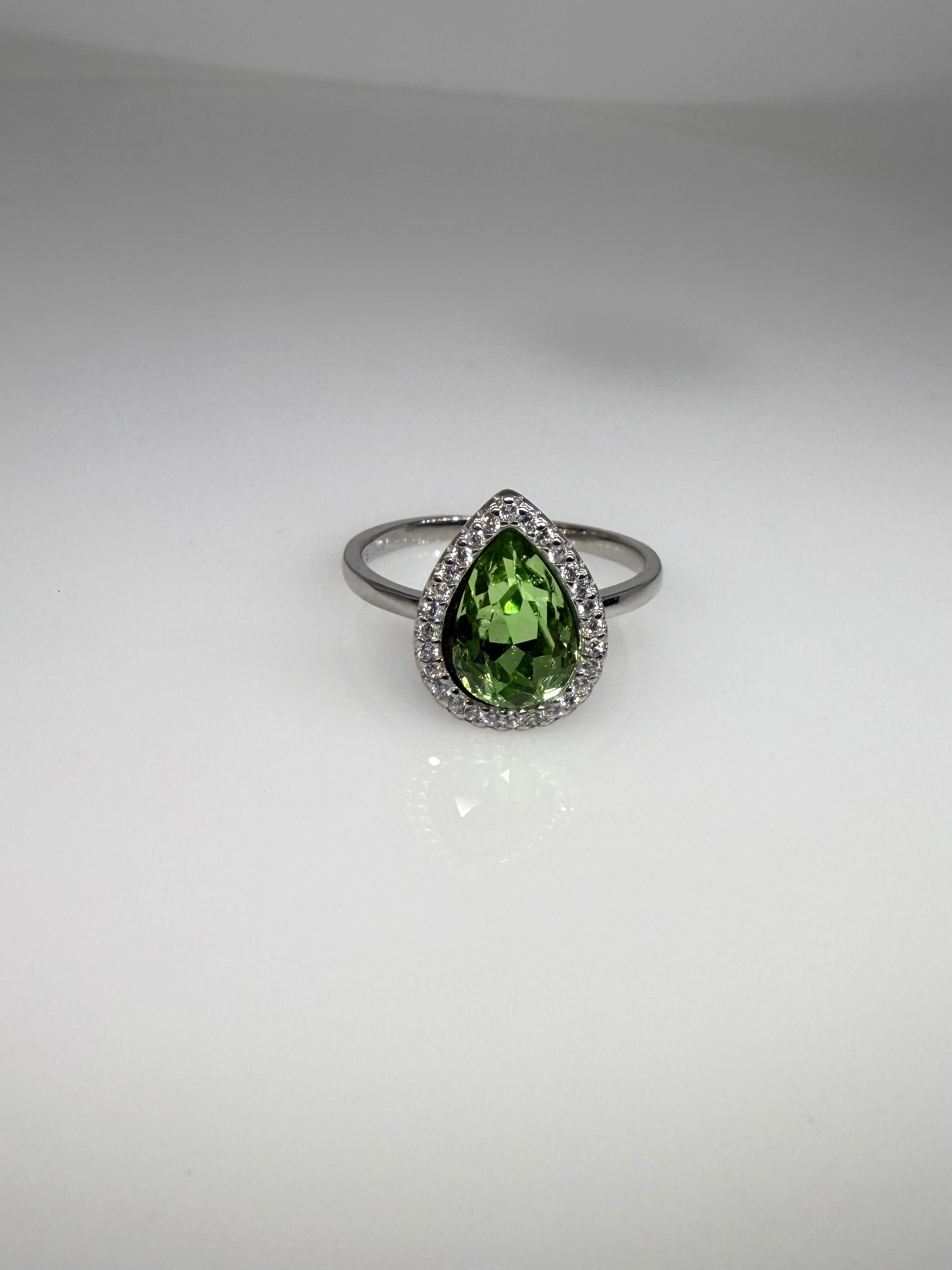 925 Sterling Silver Moss Blossom Women Ring