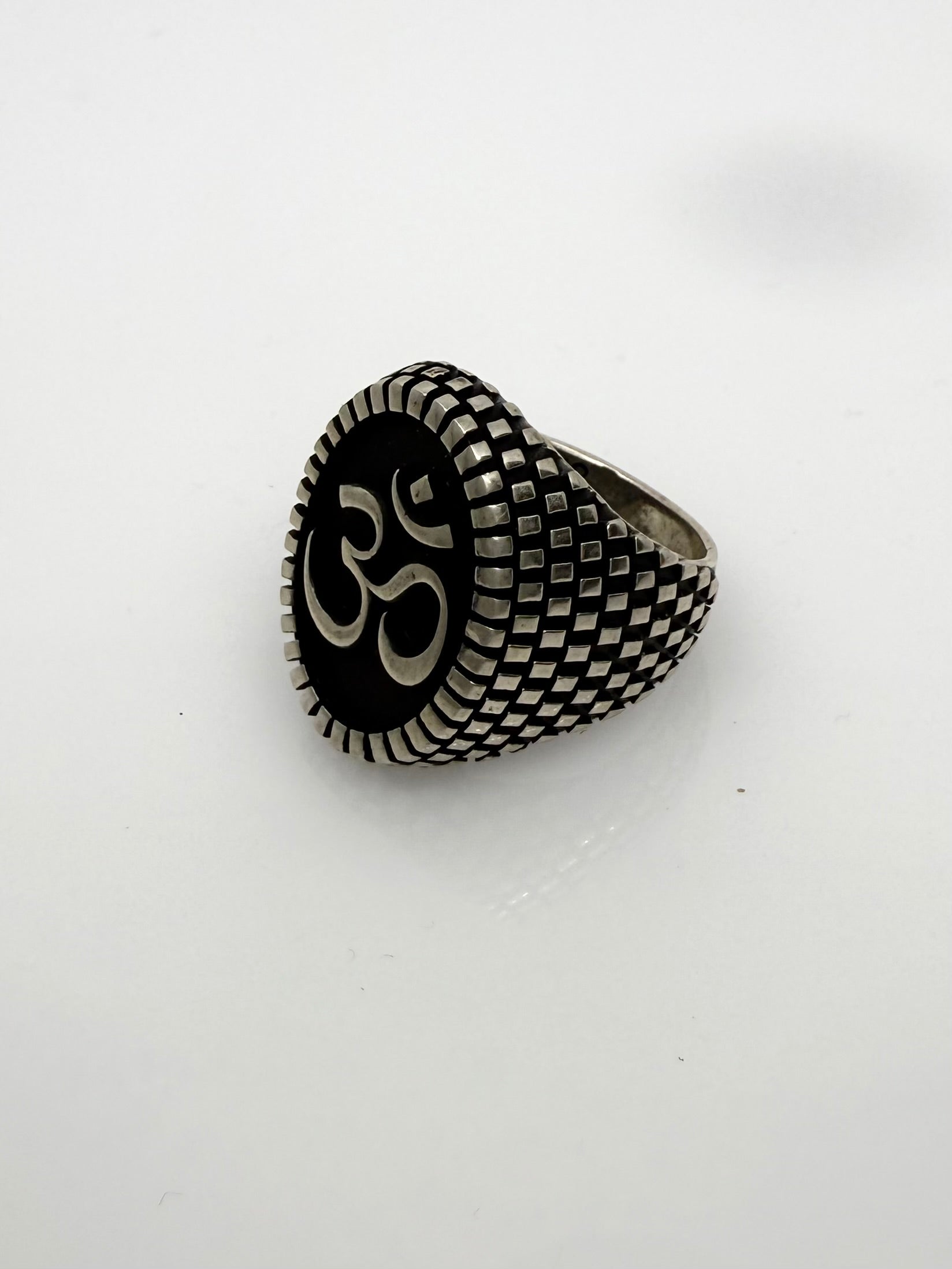 925 Oxidised Silver Ring for Men | OM