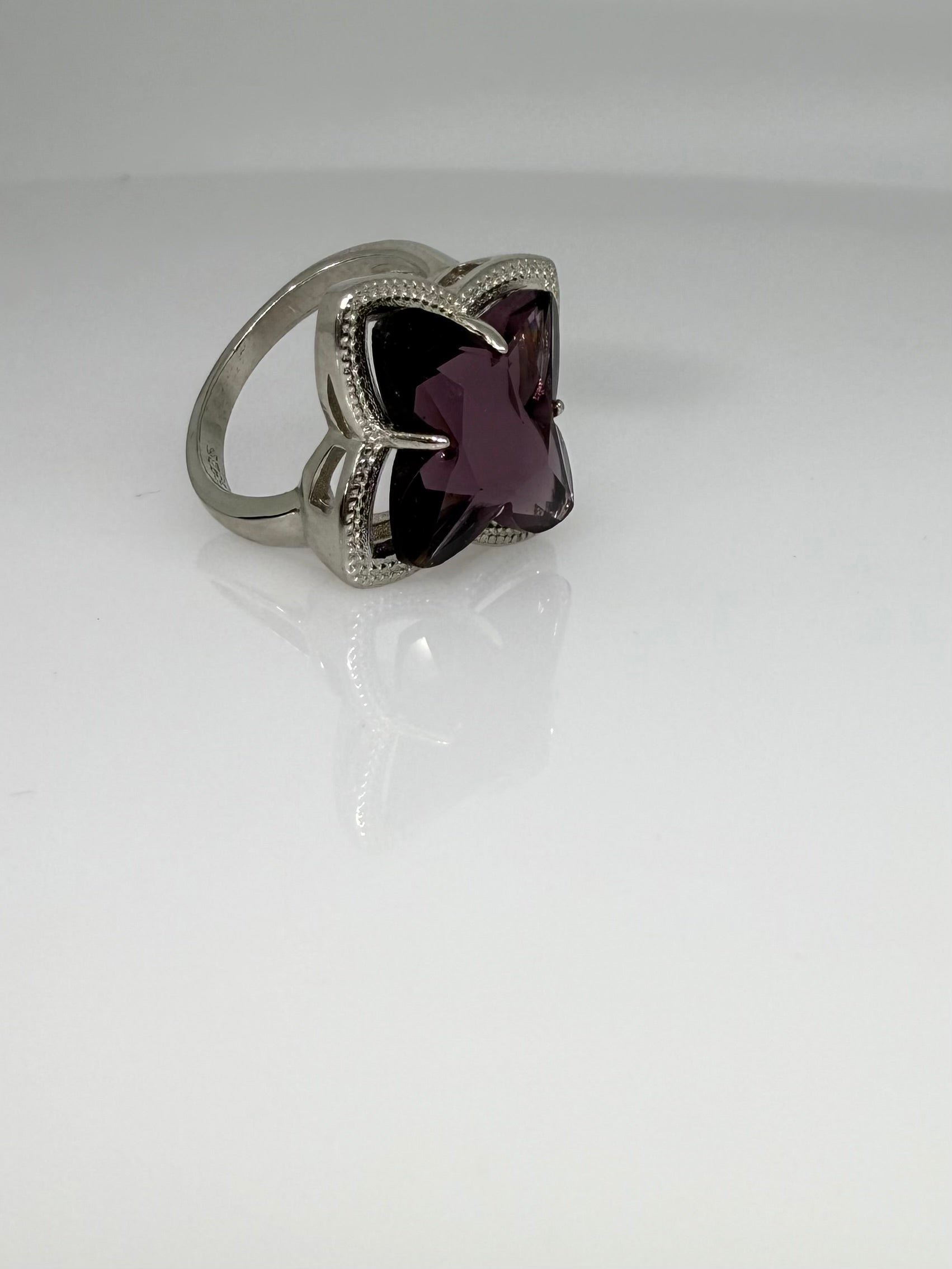 925 Sterling Silver Mystic Violet Women Ring