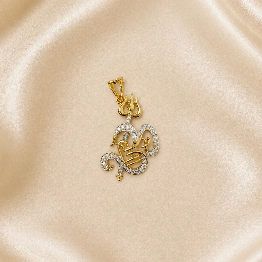 925 Sterling Silver Shiva Pendant