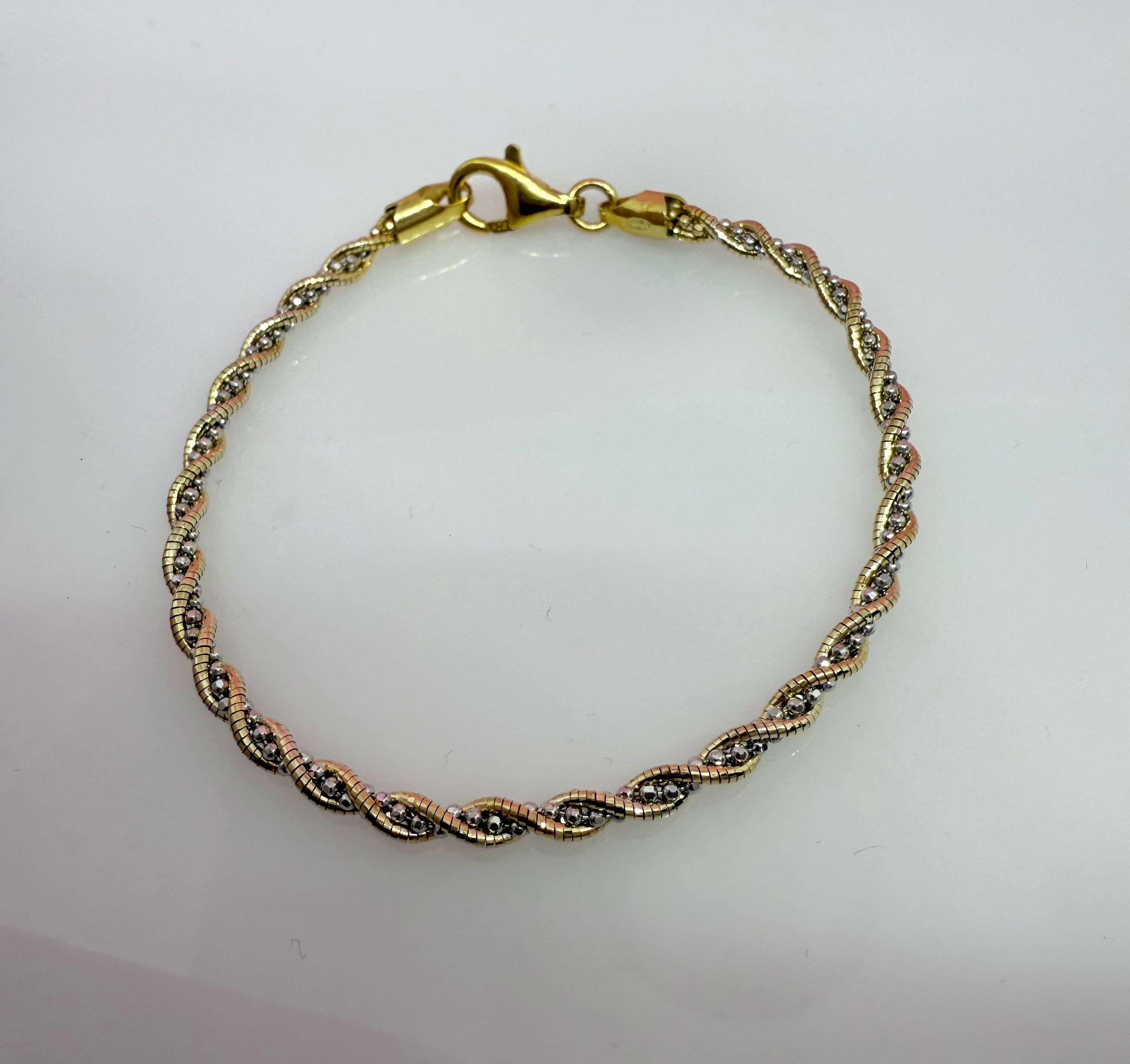 Multi Strand 925 Sterling Silver Italian Weave Bracelet | Twisted Bracelet