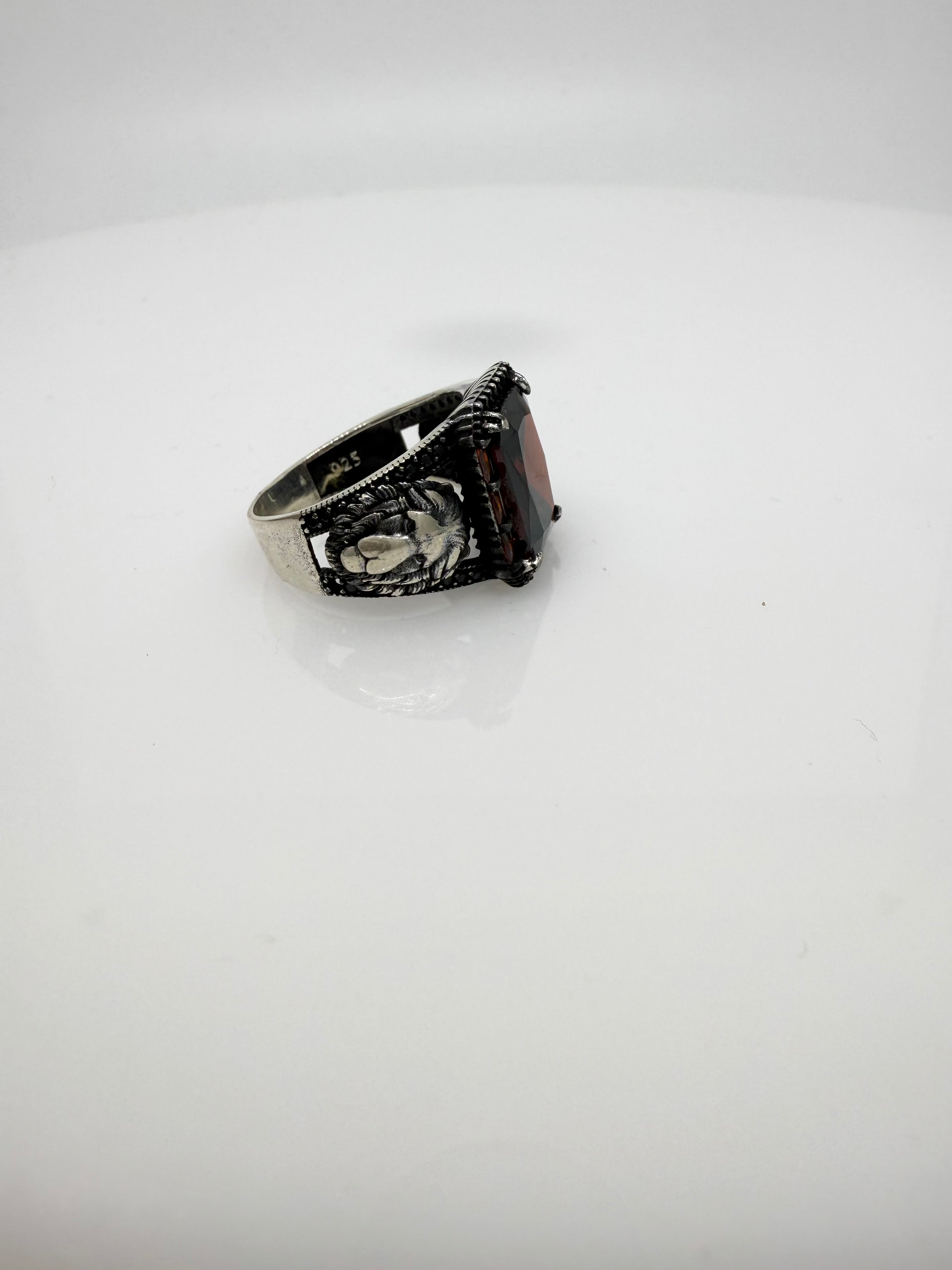 925 Sterling Silver Ring for Men | Red Lion