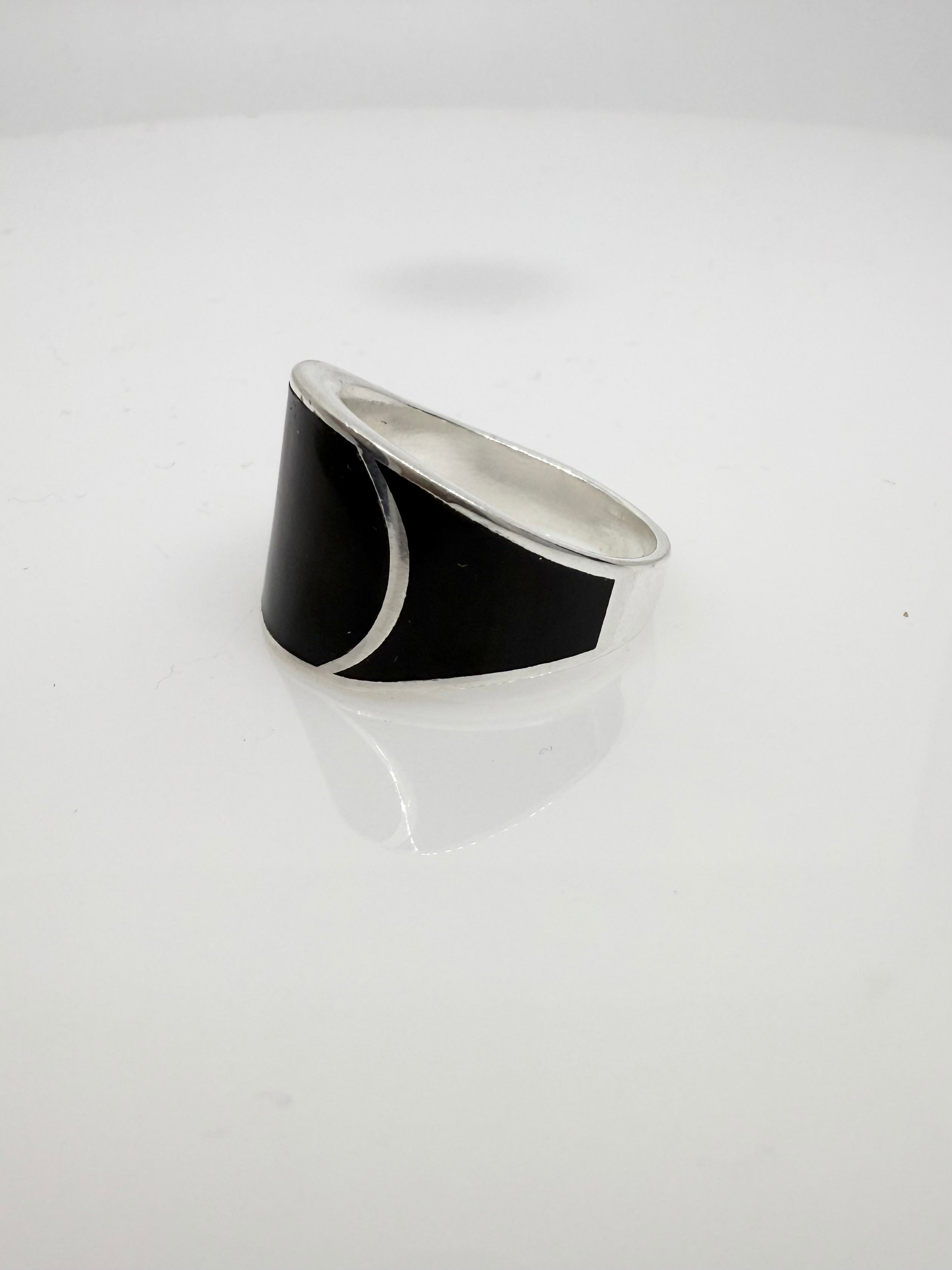 925 Sterling Silver Ring for Men | Black Halo