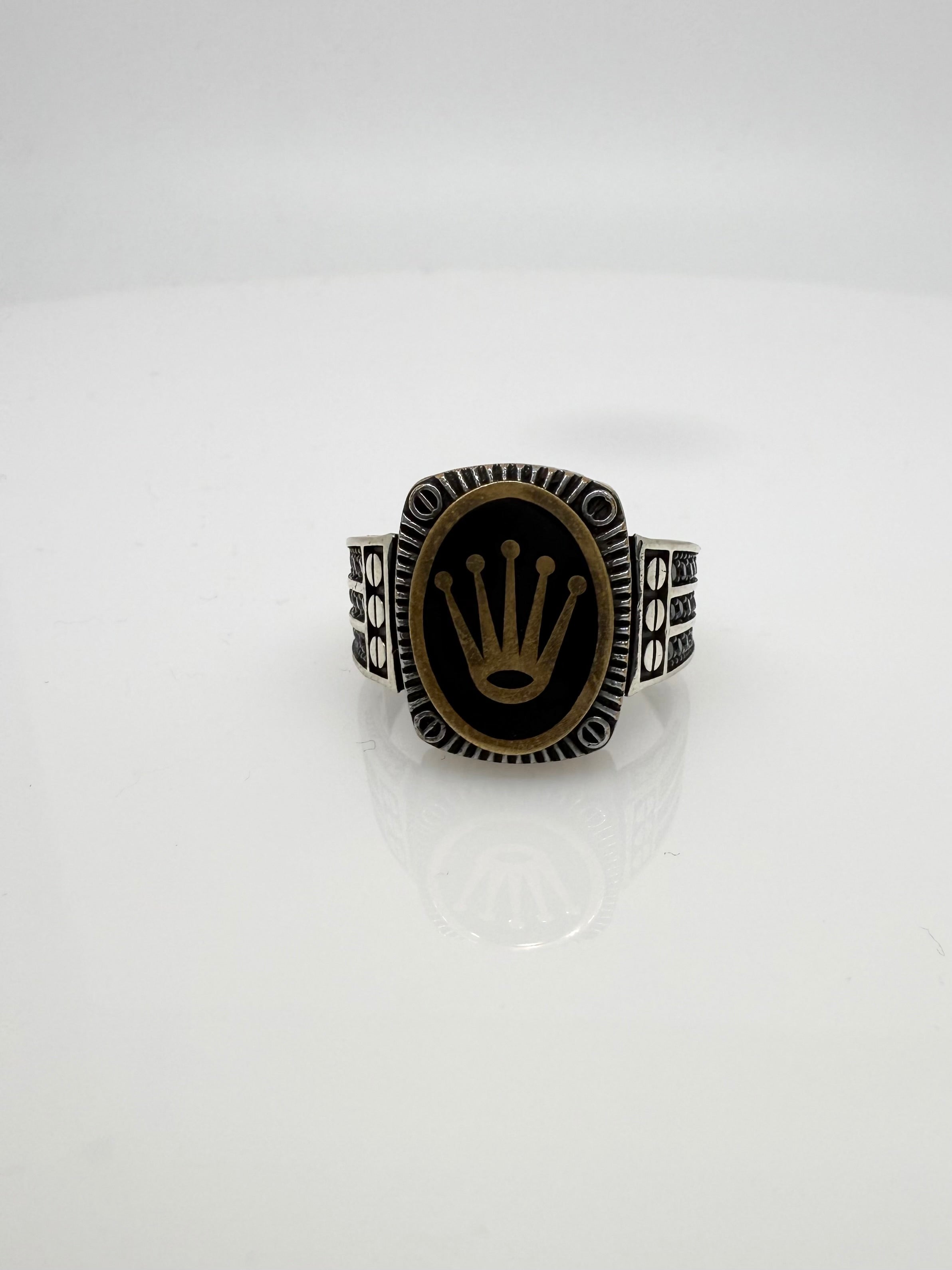 925 Oxidised Silver Ring for Men | Regal Majesty