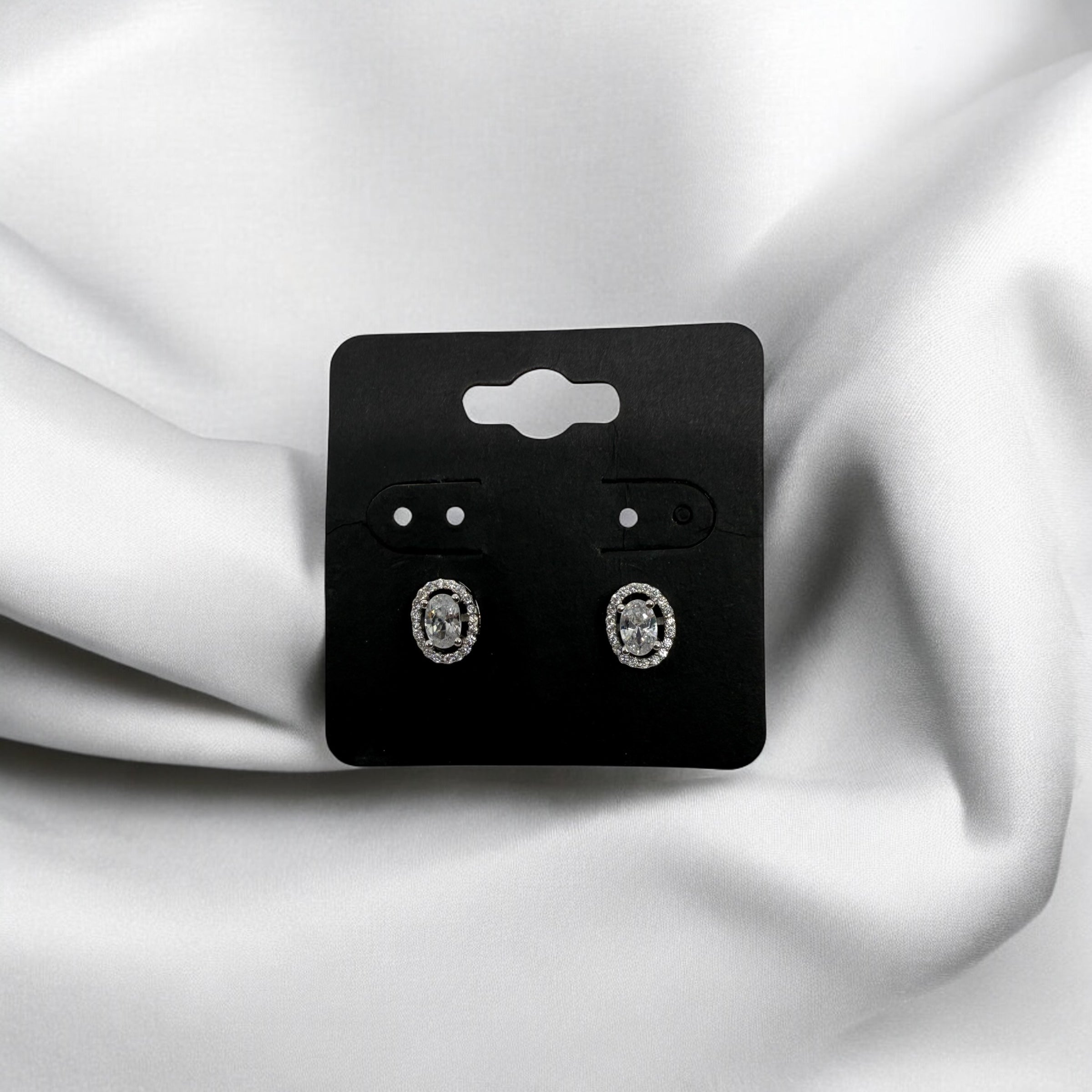 925 Sterling Silver Oval Grace Studs | Every day wear Earrings