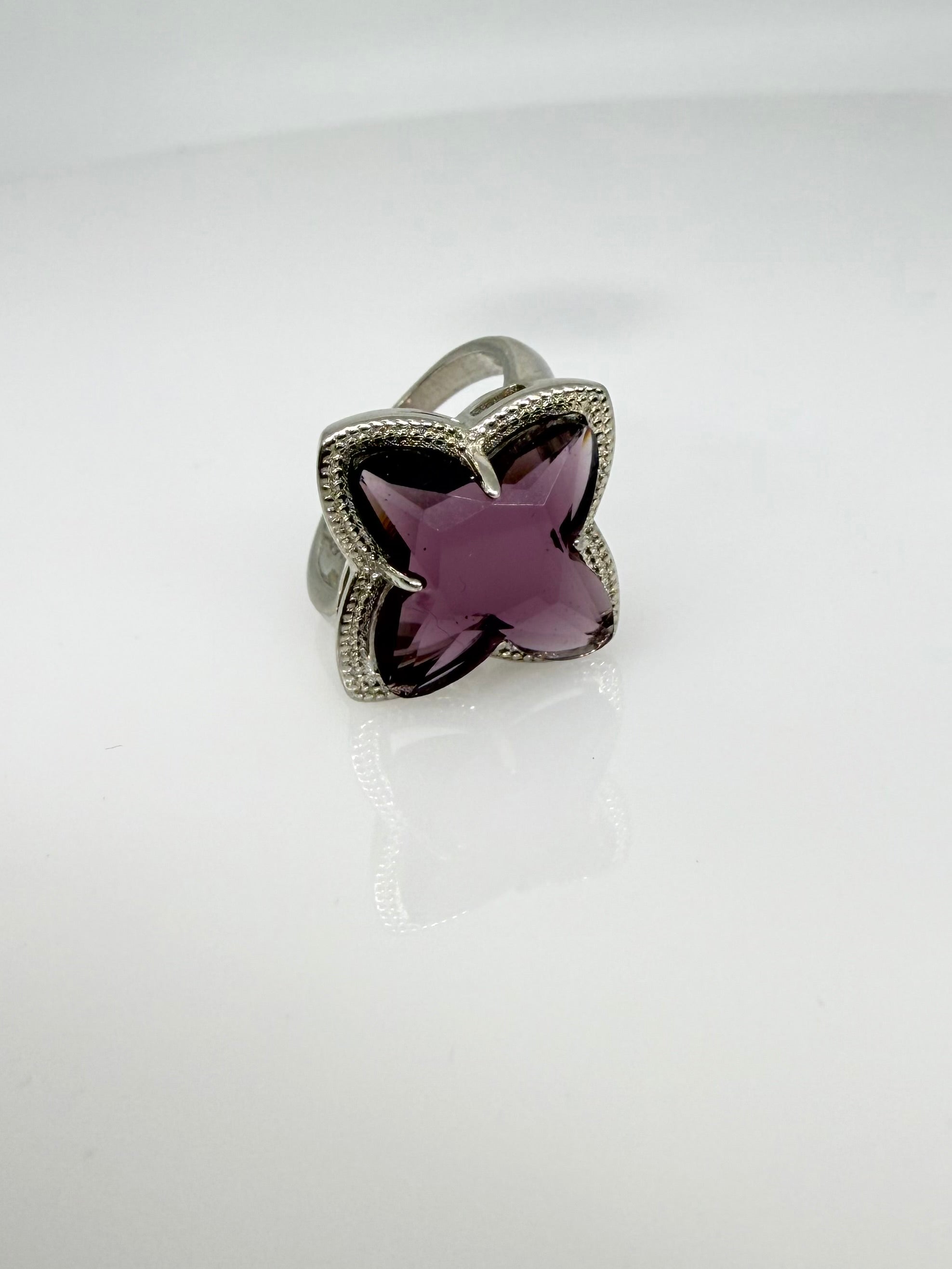 925 Sterling Silver Mystic Violet Women Ring