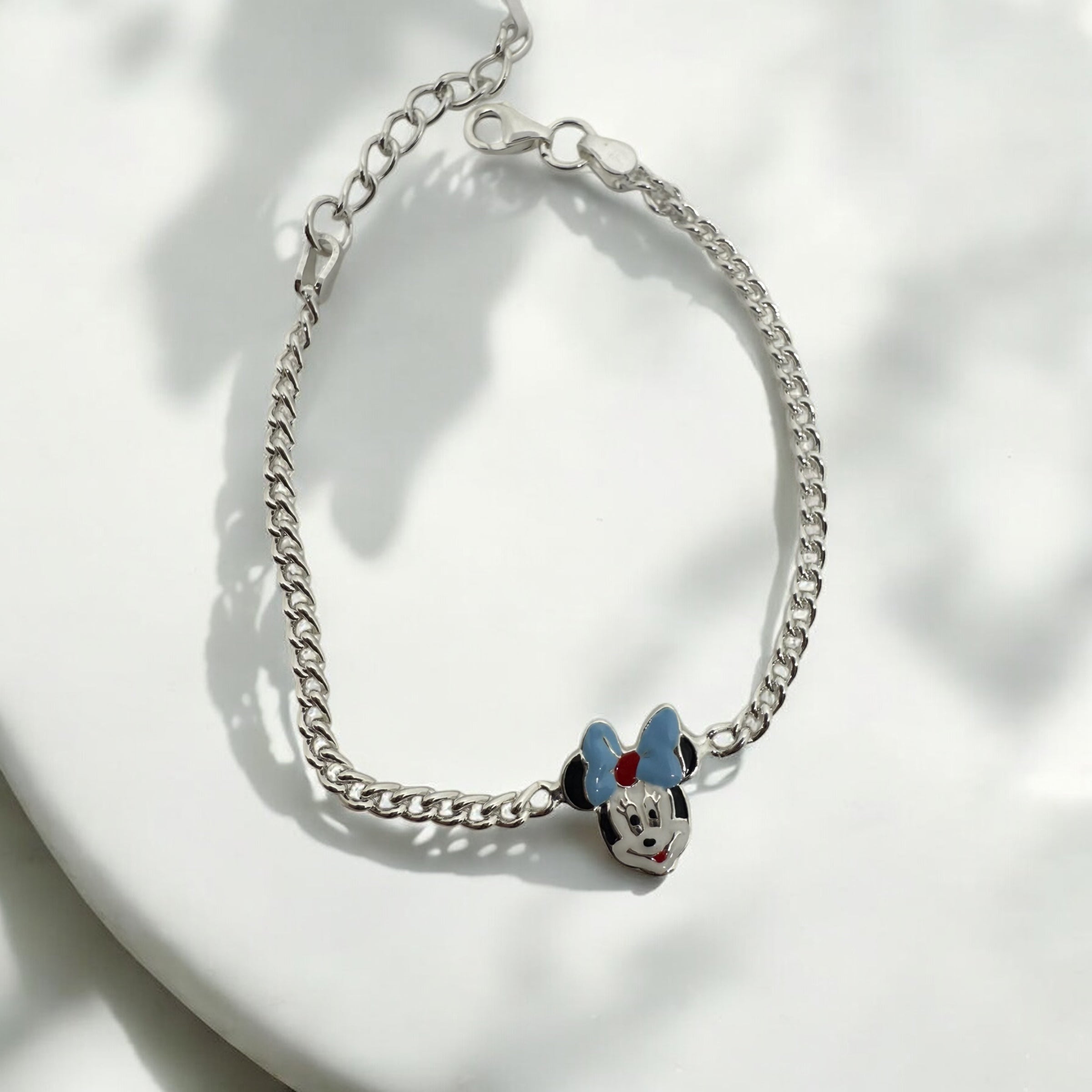 925 Sterling Silver Mickey Mouse cartoon Bracelet | For Kids | Kid’s Rakhi