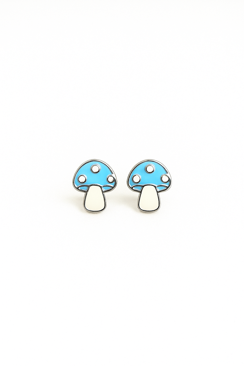 925 Sterling Silver Mushroom Kid’s Earrings