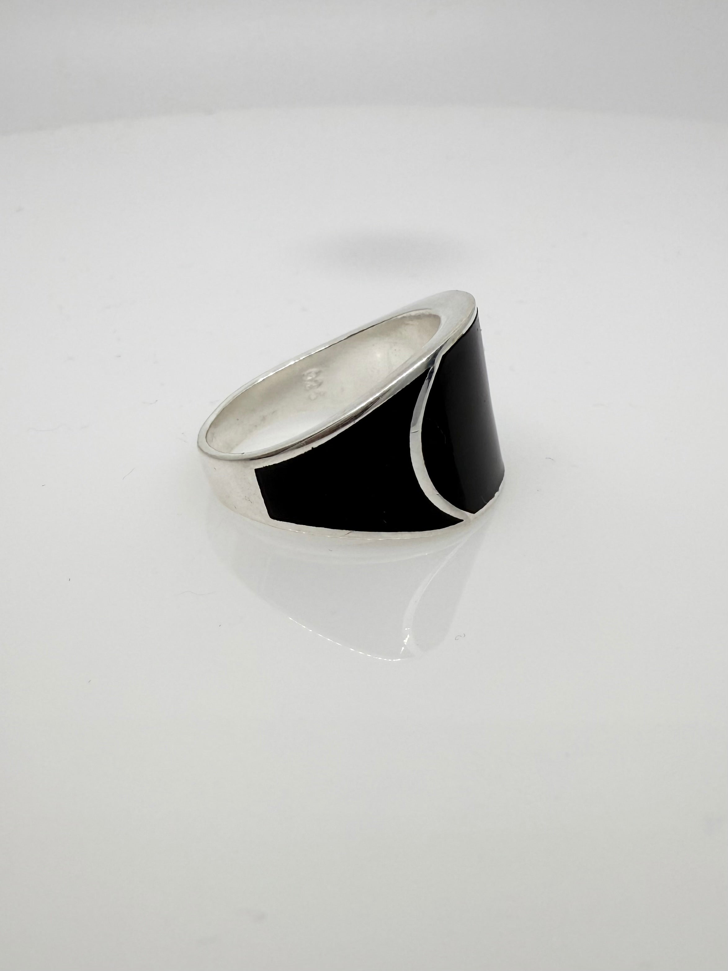 925 Sterling Silver Ring for Men | Black Halo