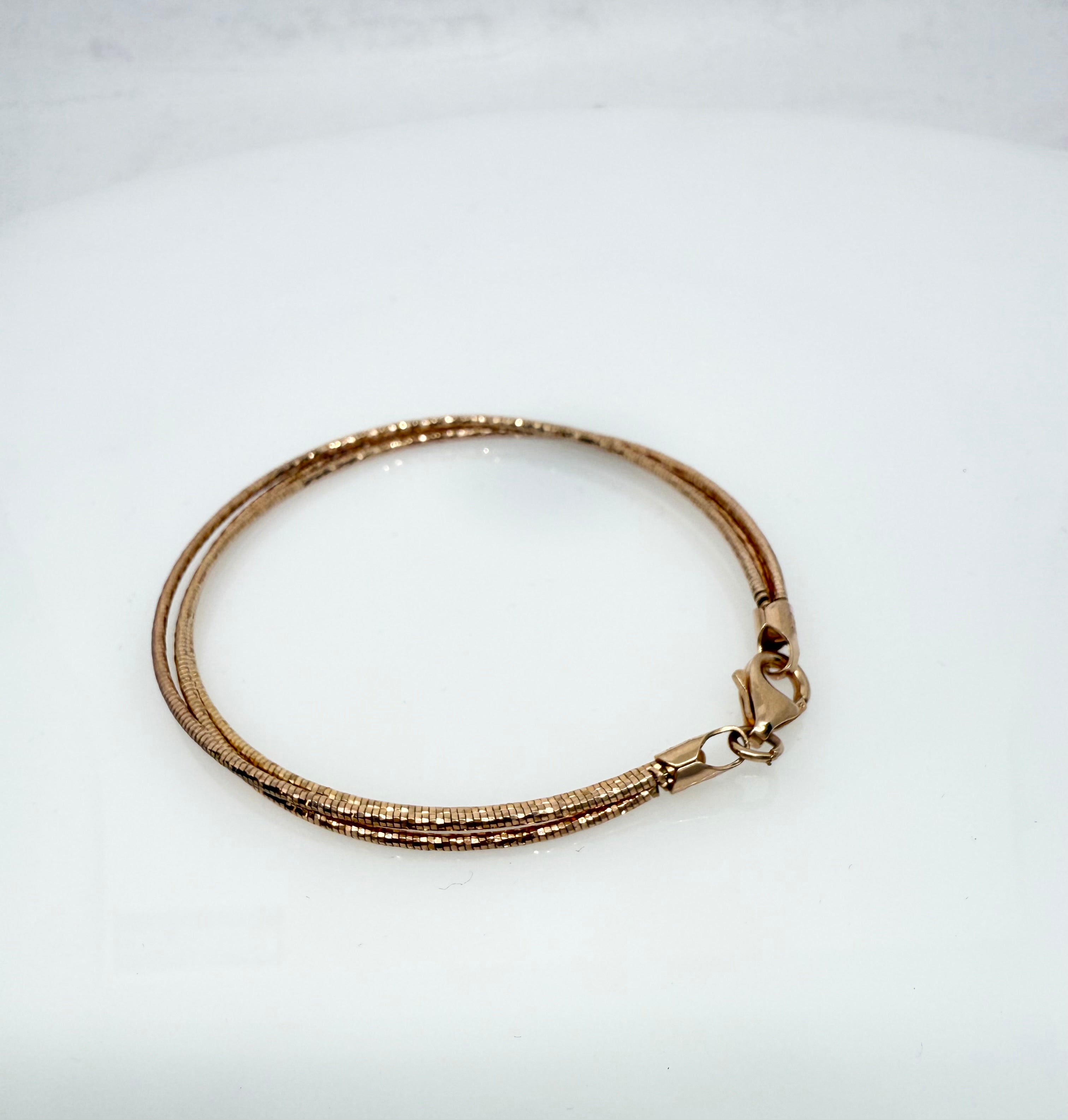 Multi Strand Triple Layer Italian Bracelet | 925 Sterling Silver