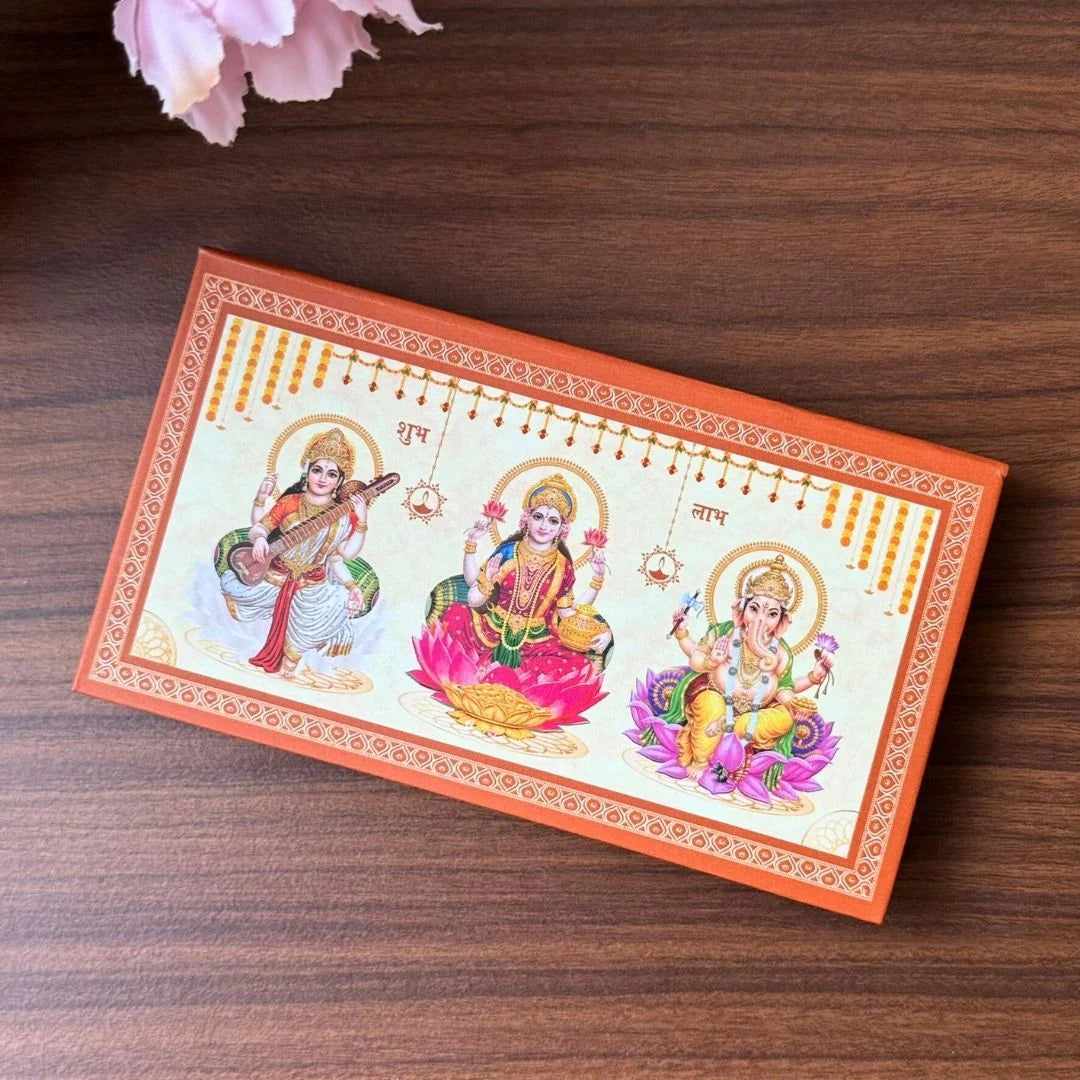 999 SILVER LAXMI GANESH SARASWATI COIN SET 3 Coins (1 GM Each ) | 999 PURITY SILVER COIN | FESTIVE COIN GIFTING