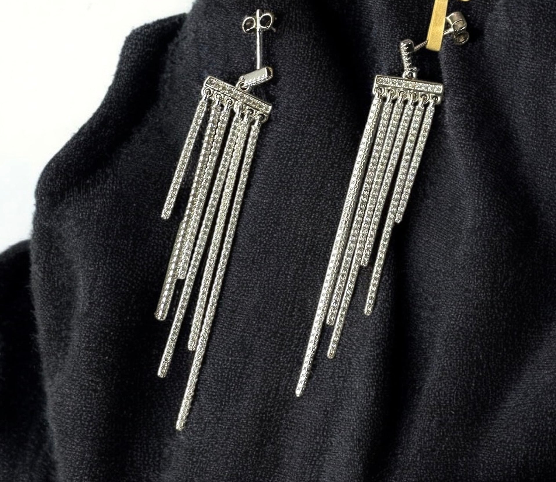 925 Sterling Silver Luxe Falls Earrings | Studs