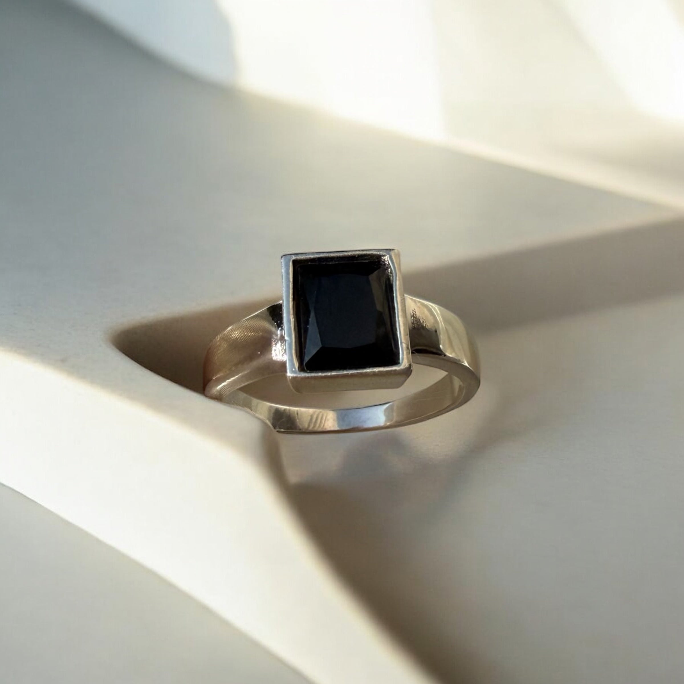 925 Sterling Silver Ring for Men | Onyx Core