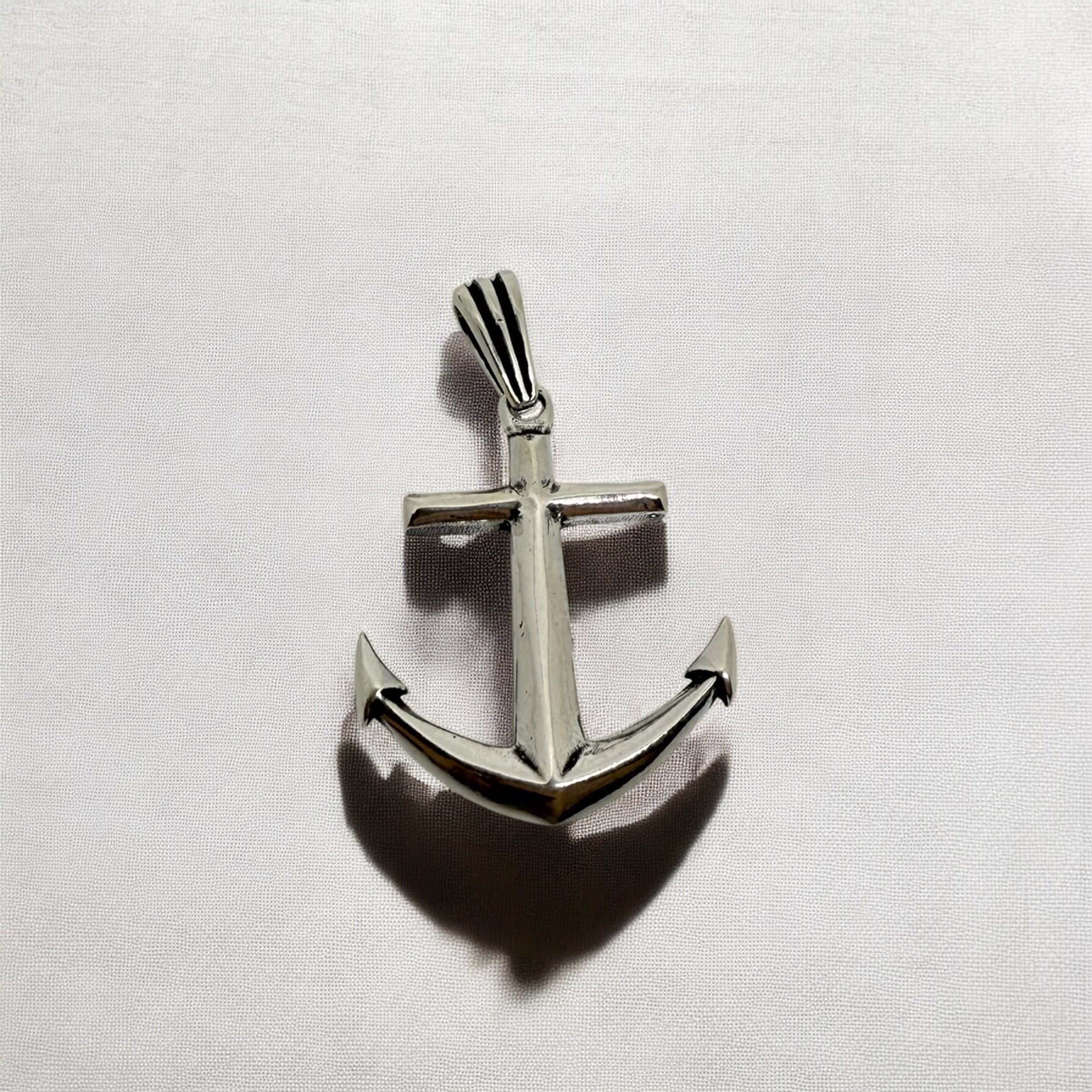 925 Sterling Silver Anchor Soul Pendant