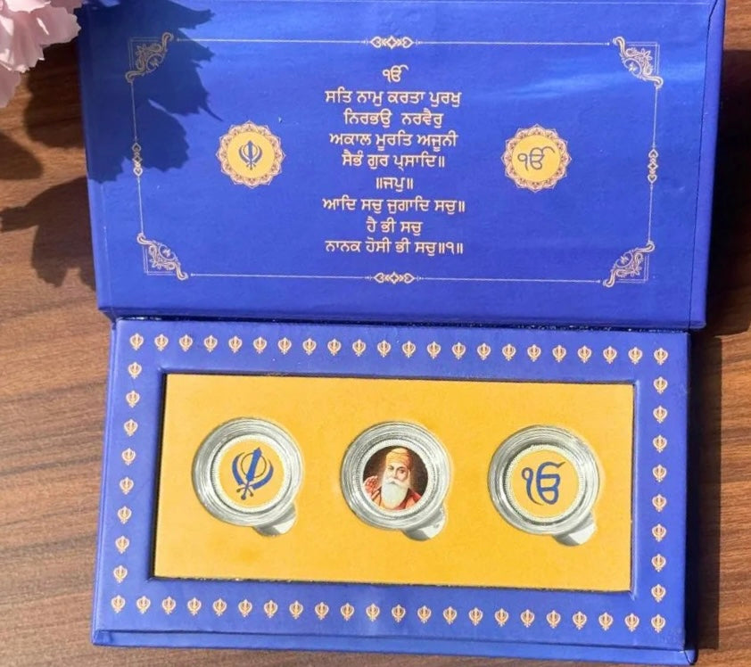 999 SILVER SHRI HARMANDIR SAHIB JI SIKH COIN SET 3 COINS (1 GM EACH ) | 999 PURITY SILVER COIN | FESTIVE COIN GIFTING