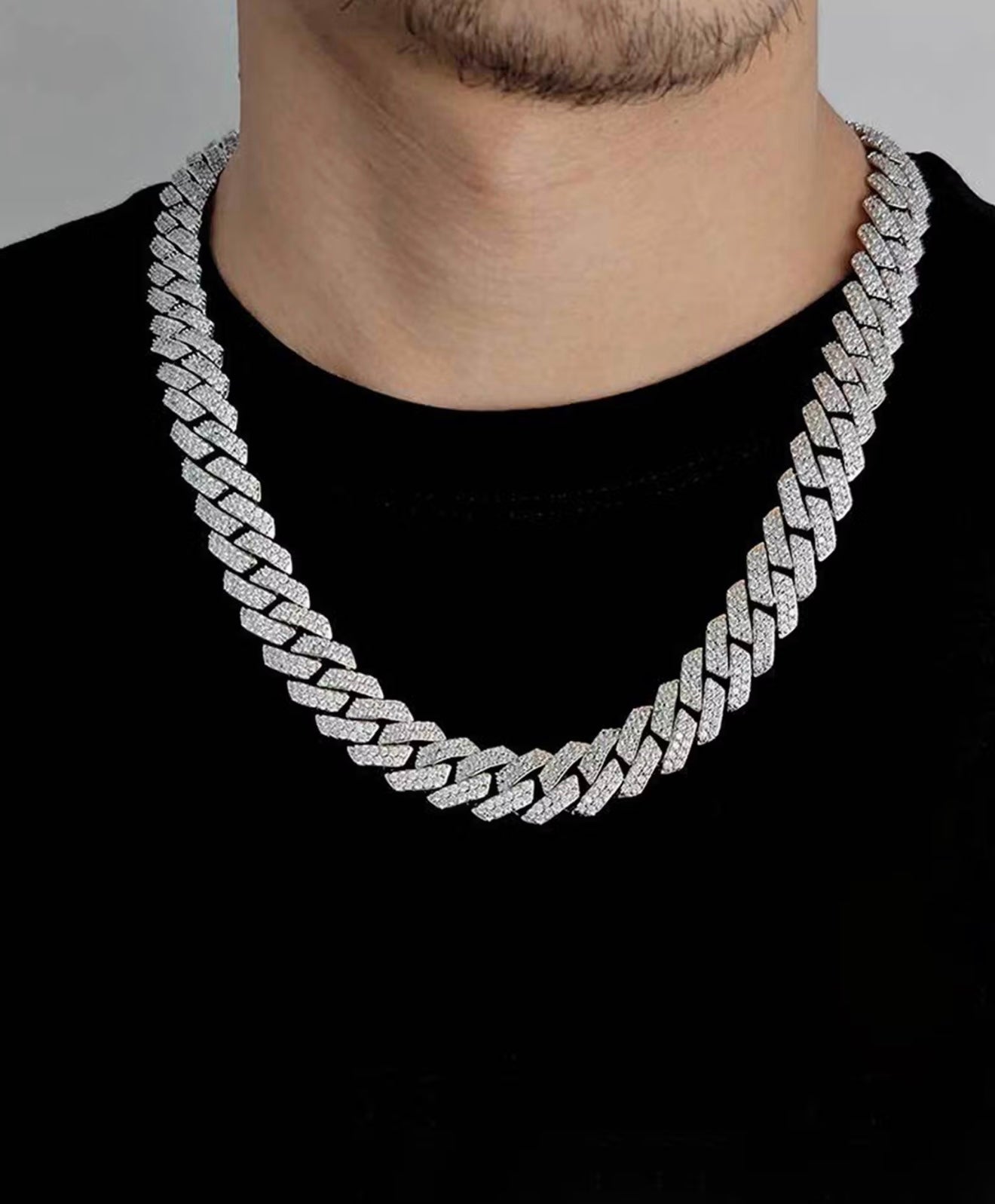 925 Sterling Silver Signature Cuban Men's Chain